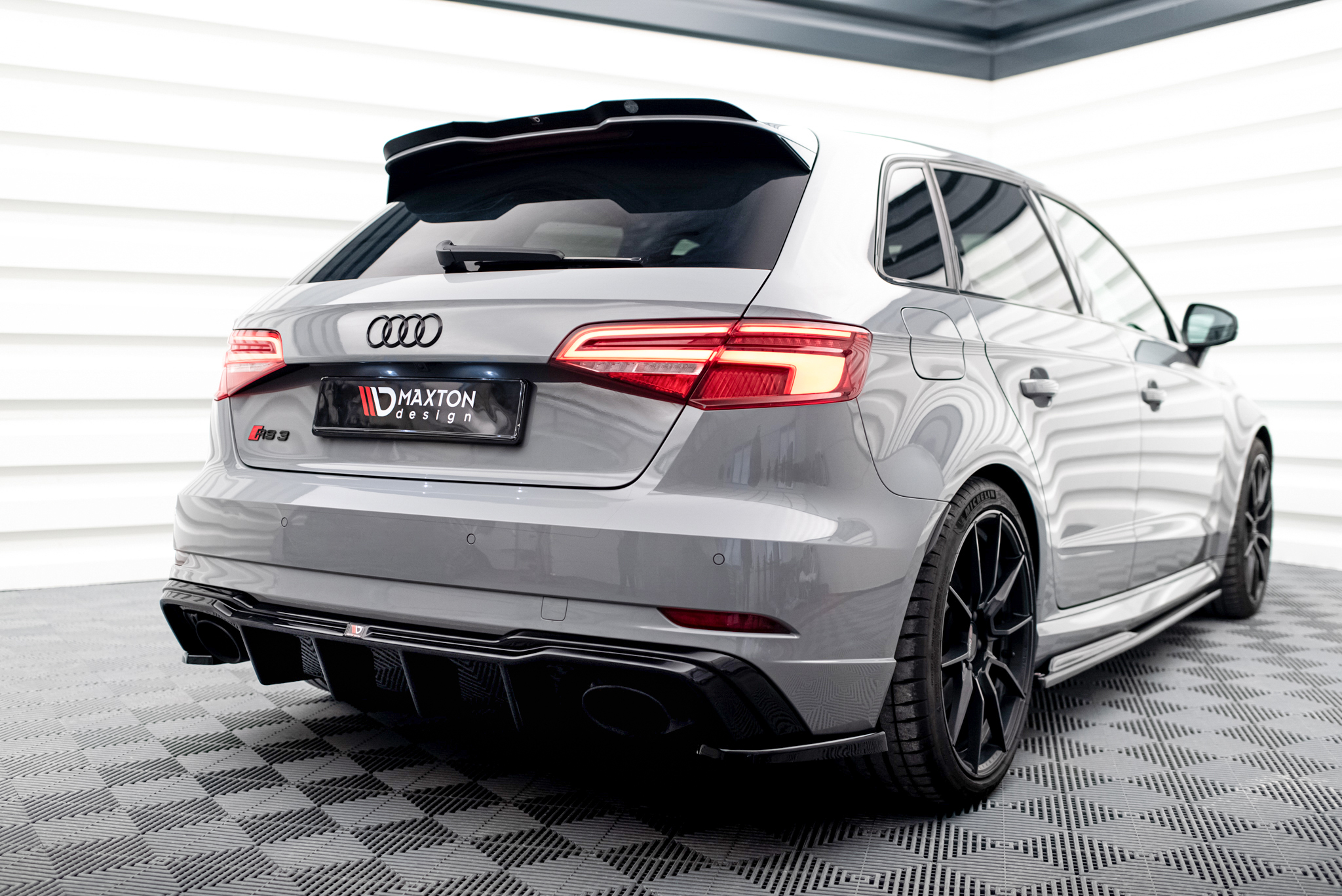 Rear Side Splitters V.2 Audi RS3 8V Sportback Facelift - Image 2
