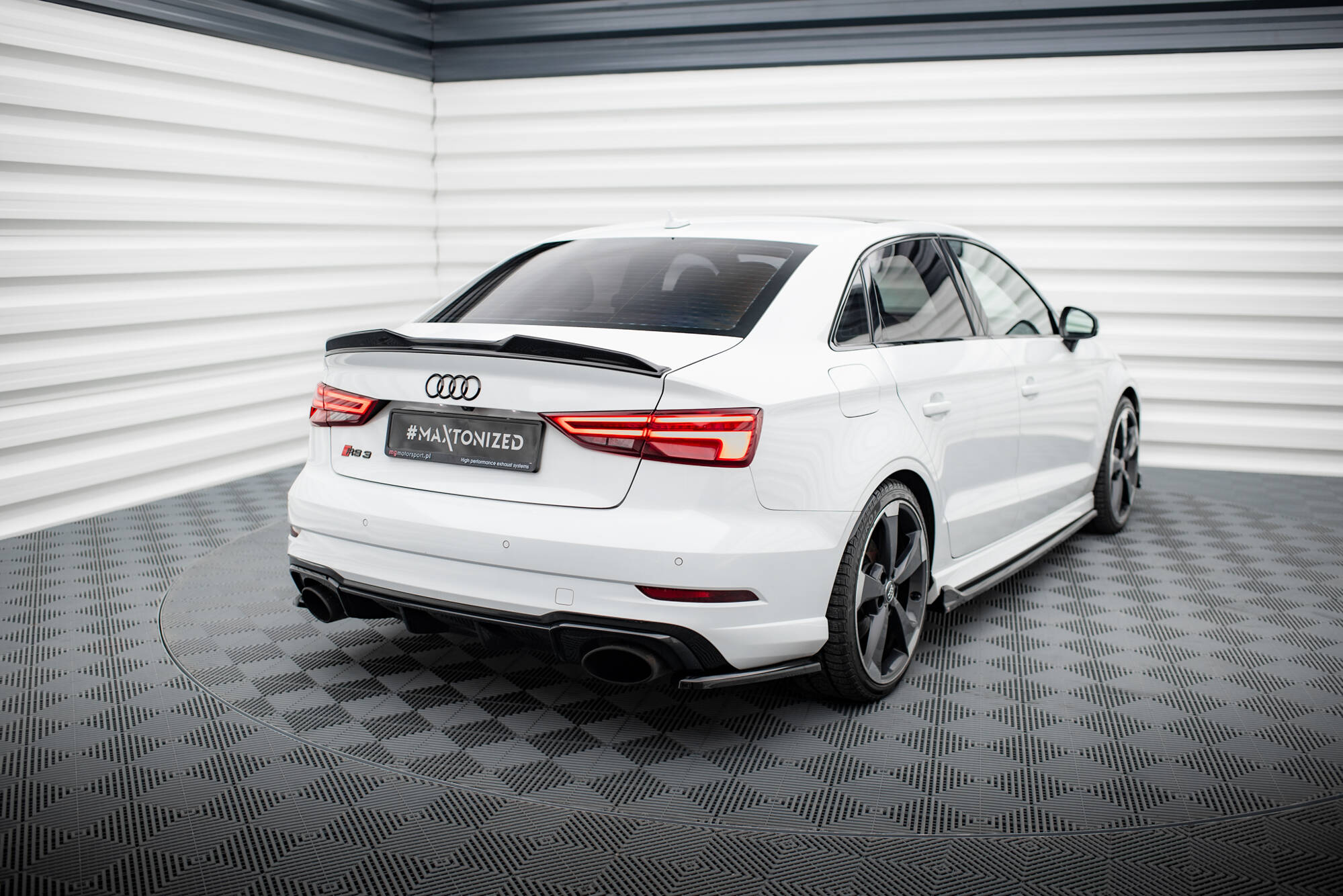Rear Side Splitters V.2 Audi RS3 Sedan 8V Facelift - Image 2
