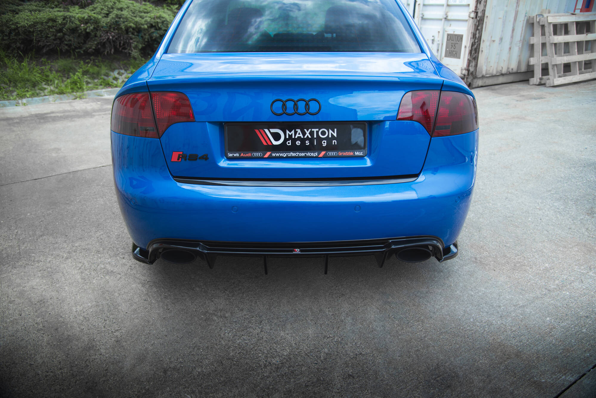 Rear Side Splitters V.2 Audi RS4 Sedan B7 - Image 2