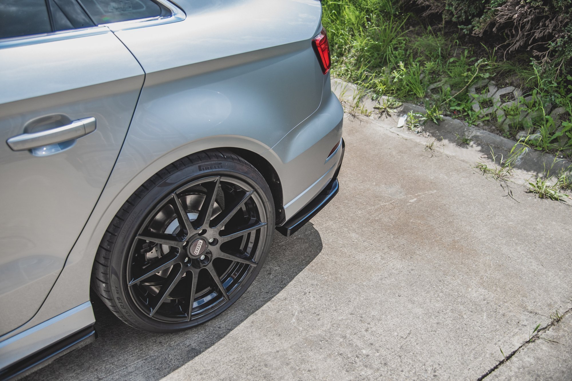 Rear Side Splitters V.2 Audi S3 Sedan 8V Facelift - Image 3