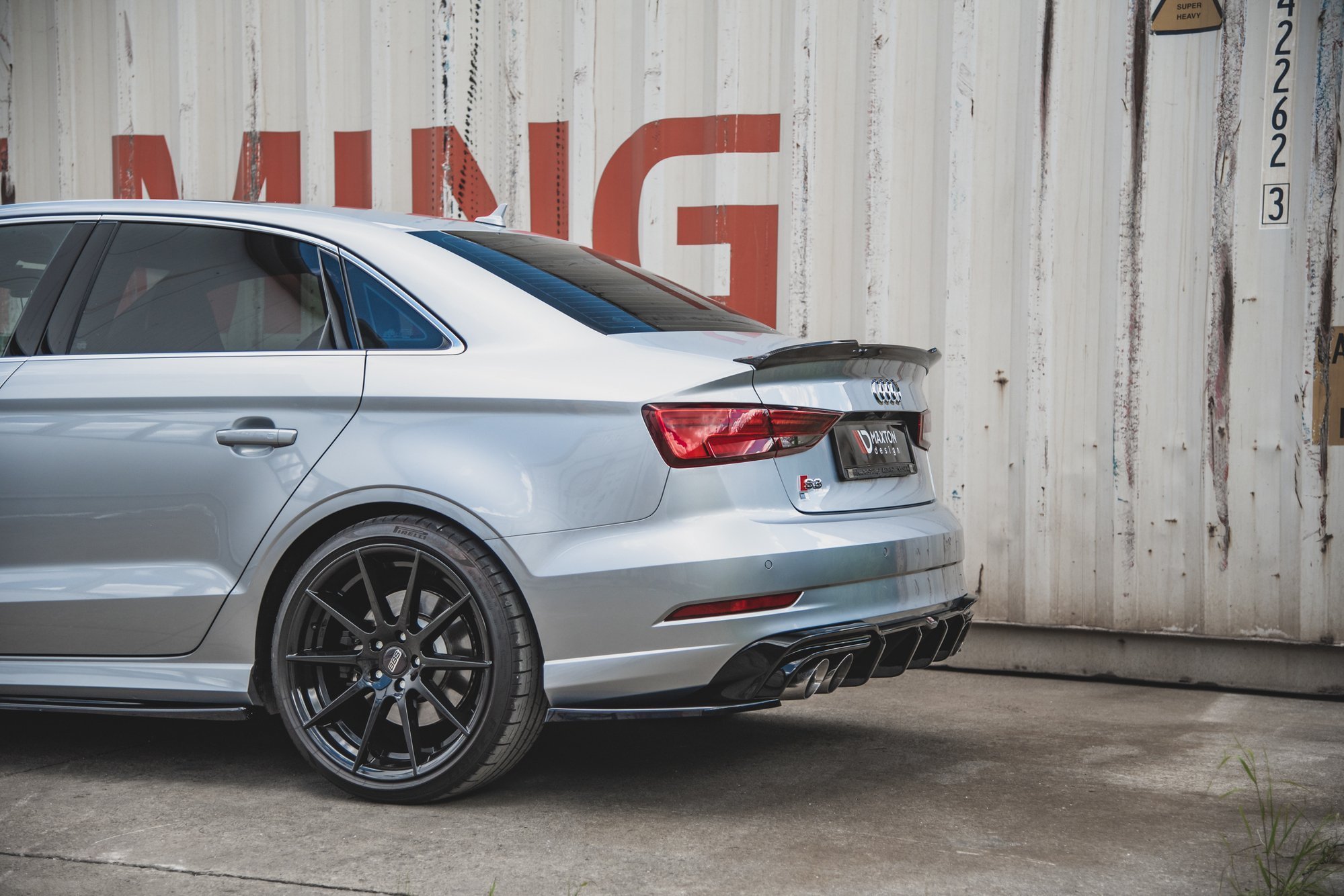 Rear Side Splitters V.2 Audi S3 Sedan 8V Facelift - Image 4