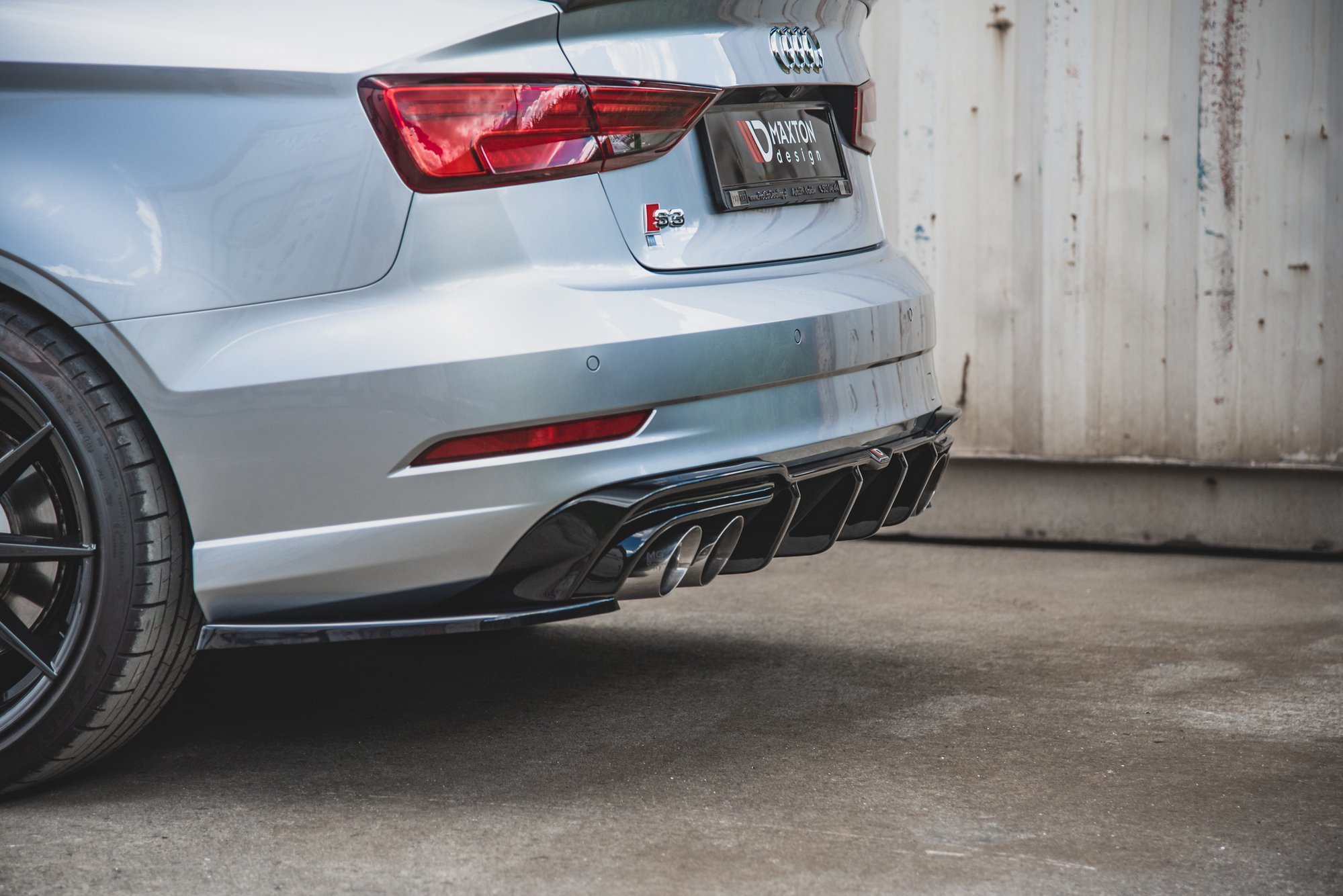 Rear Side Splitters V.2 Audi S3 Sedan 8V Facelift - Image 5