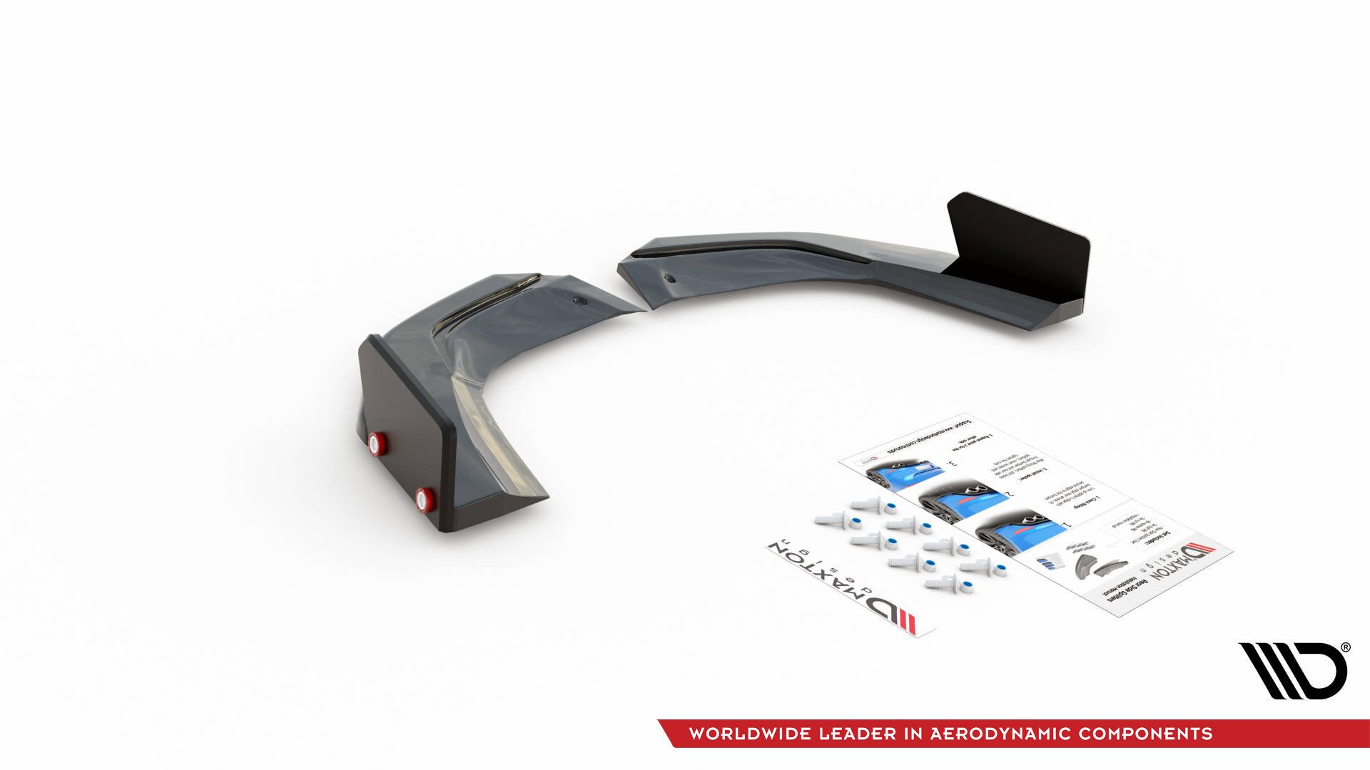 Rear Side Splitters V.2 + Flaps Mercedes-AMG A 45 S Aero Pack W177 - Image 4