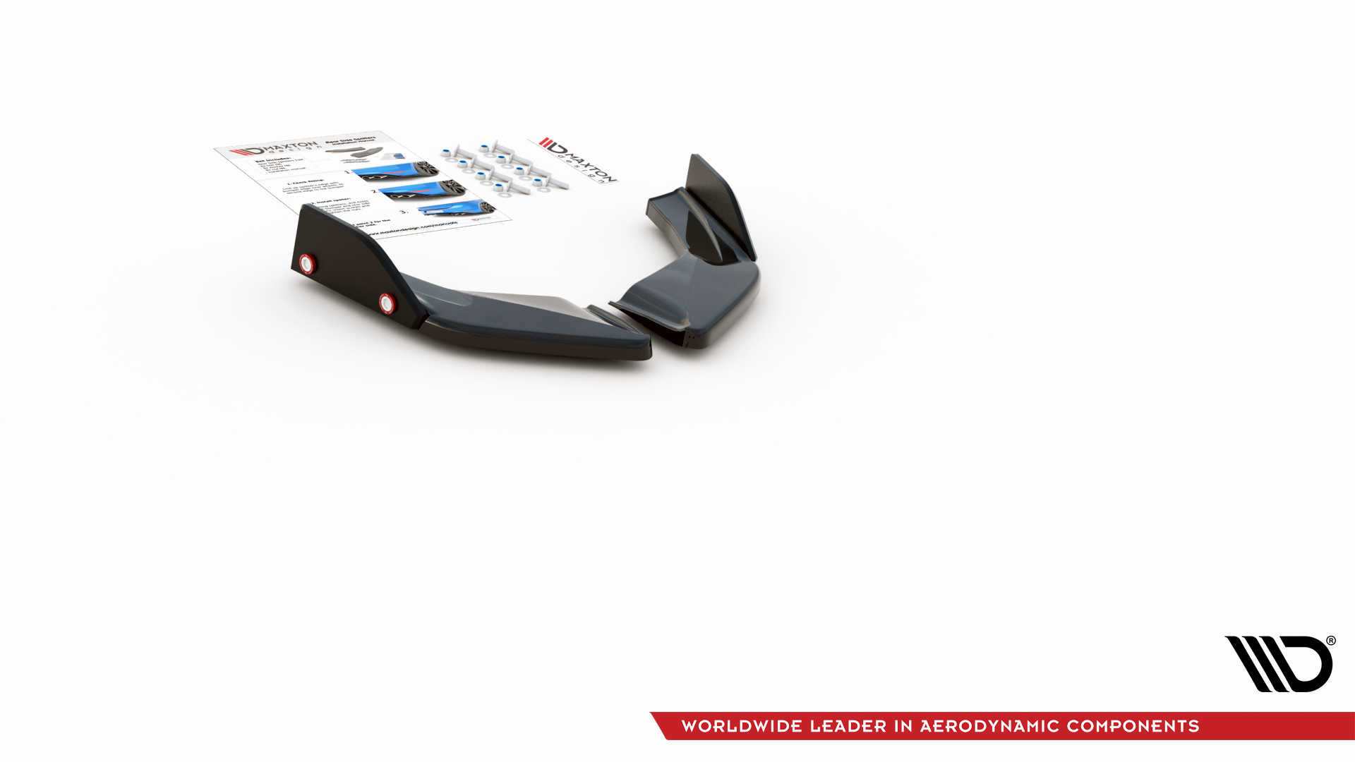 Rear Side Splitters V.2 + Flaps Volkswagen Golf GTI / GTE Mk8 - Image 4