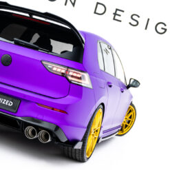 Rear Side Splitters V.2 + Flaps Volkswagen Golf R Mk8 Facelift