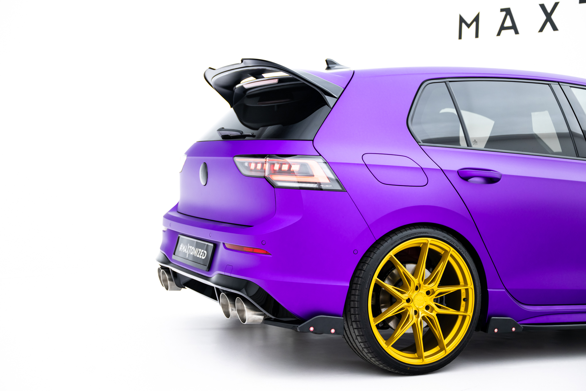 Rear Side Splitters V.2 + Flaps Volkswagen Golf R Mk8 Facelift - Image 2