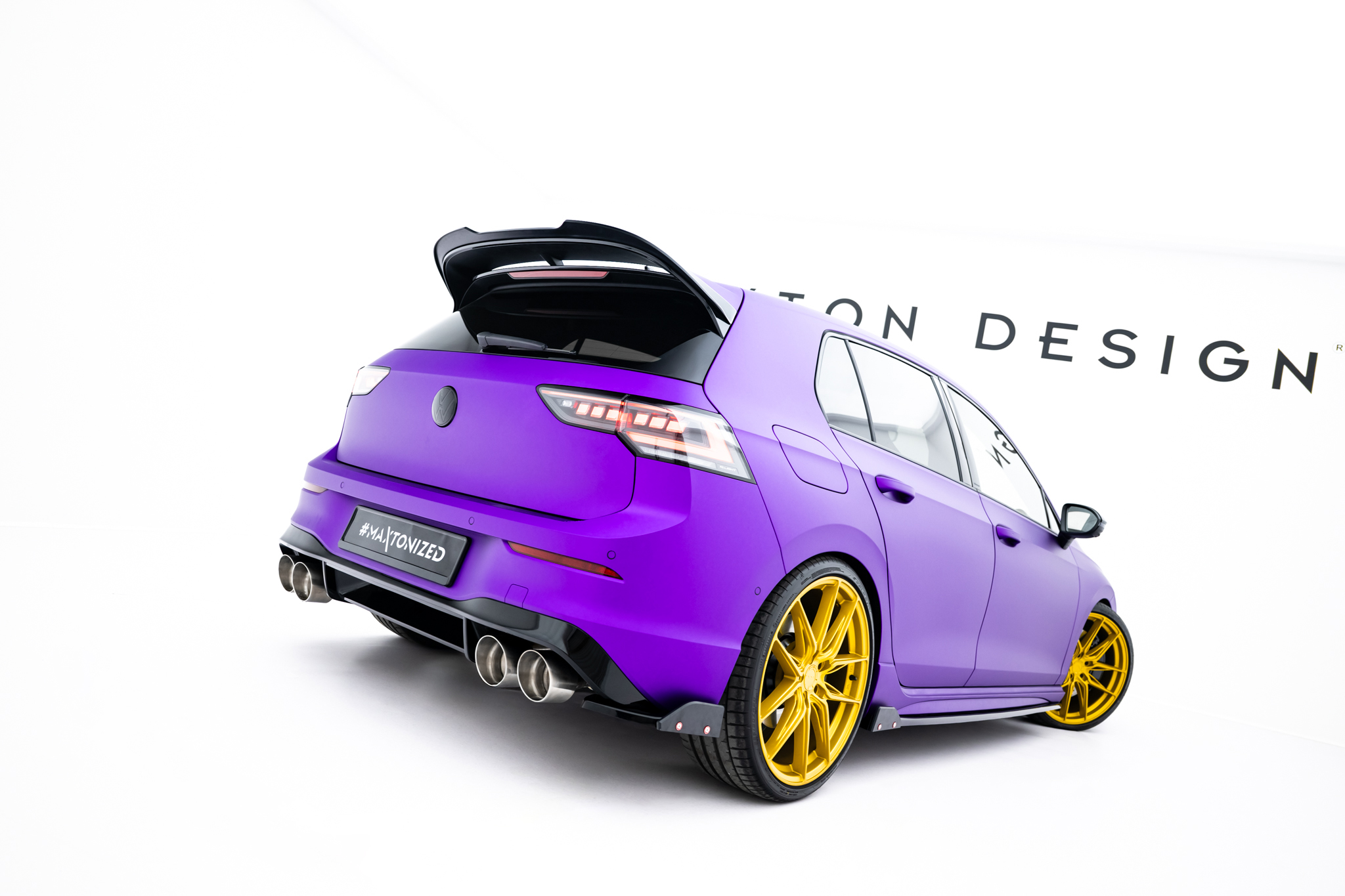 Rear Side Splitters V.2 + Flaps Volkswagen Golf R Mk8 Facelift - Image 3