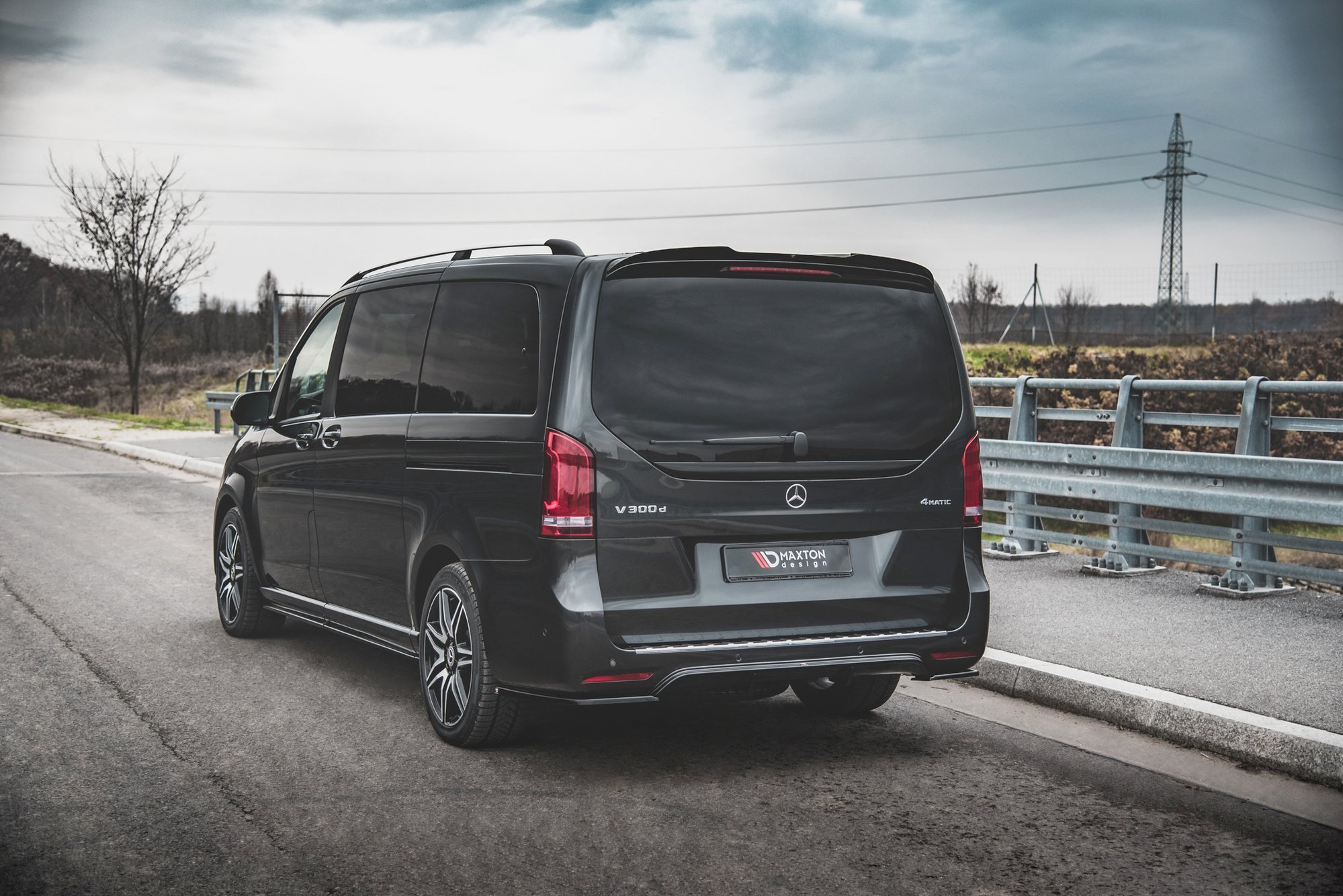 Rear Side Splitters V.2 Mercedes-Benz V-Class AMG-Line W447 Facelift - Image 2