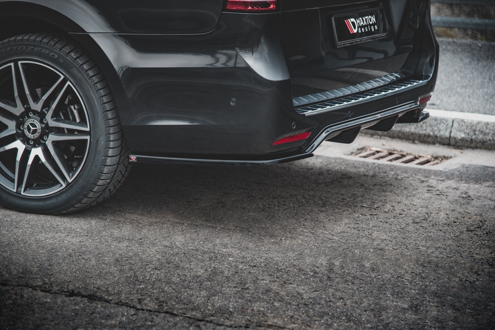 Rear Side Splitters V.2 Mercedes-Benz V-Class AMG-Line W447 Facelift - Image 4