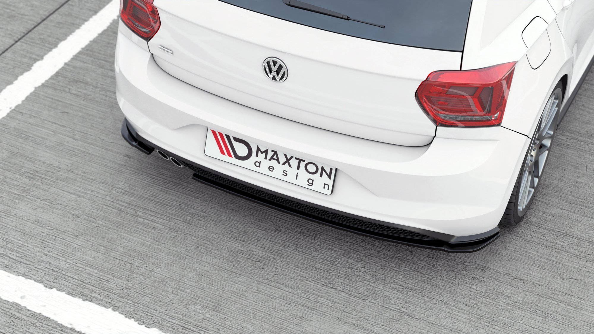 Rear Side Splitters V.2 Volkswagen Polo GTI / R-line Mk6 - Image 2
