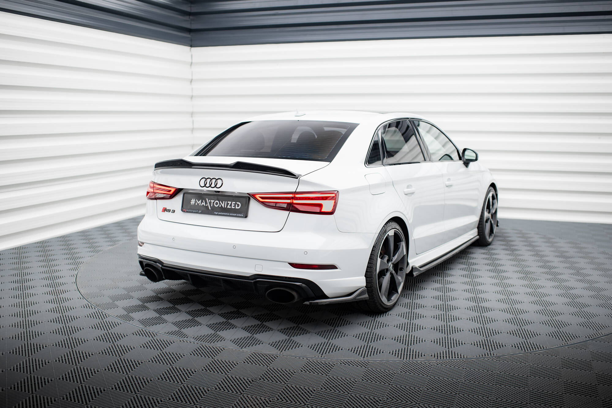Rear Side Splitters V.3 Audi RS3 Sedan 8V Facelift - Image 2