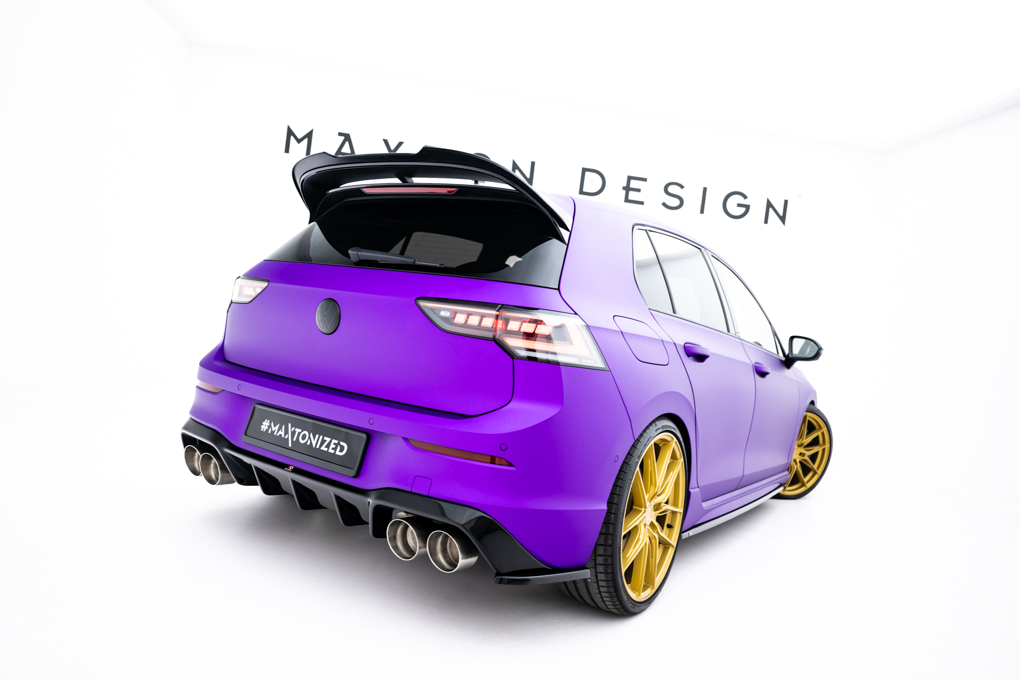 Rear Side Splitters V.3 for Volkswagen Golf R Mk8 Facelift - Image 2