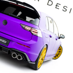 Rear Side Splitters V.4 for Volkswagen Golf R Mk8 Facelift