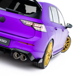 Rear Side Splitters V.5 + Flaps Volkswagen Golf R Mk8 Facelift