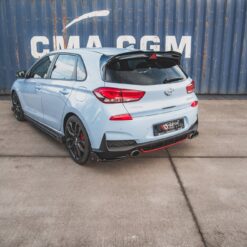 Alternative view of Rear Side Splitters V.6 + Flaps Hyundai I30 N Mk3 Hatchback
