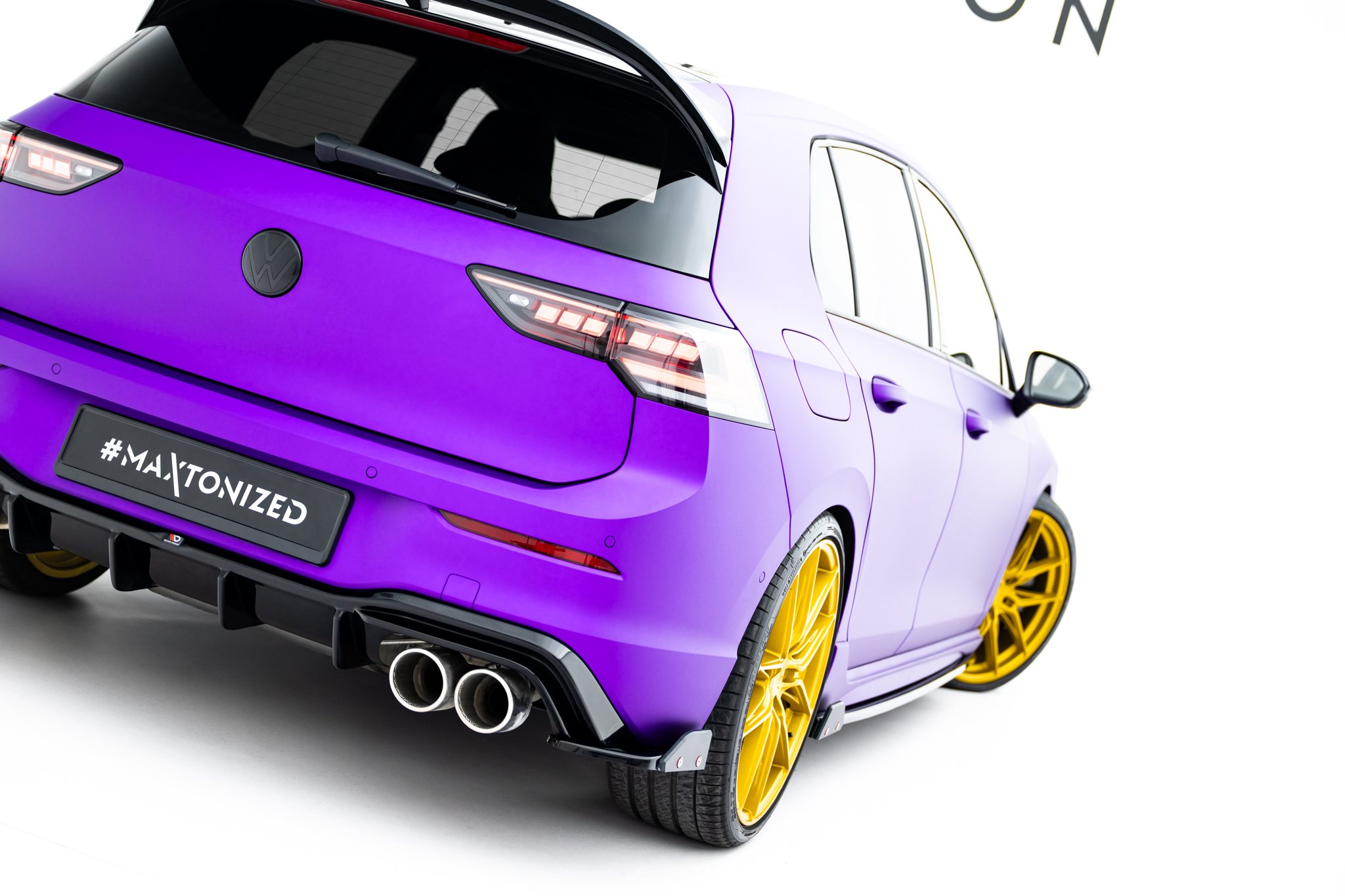 Rear Side Splitters V.6 + Flaps Volkswagen Golf R Mk8 Facelift