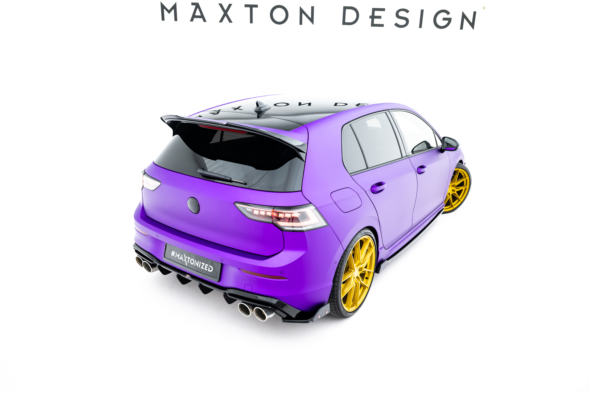 Rear Side Splitters V.6 + Flaps Volkswagen Golf R Mk8 Facelift - Image 3