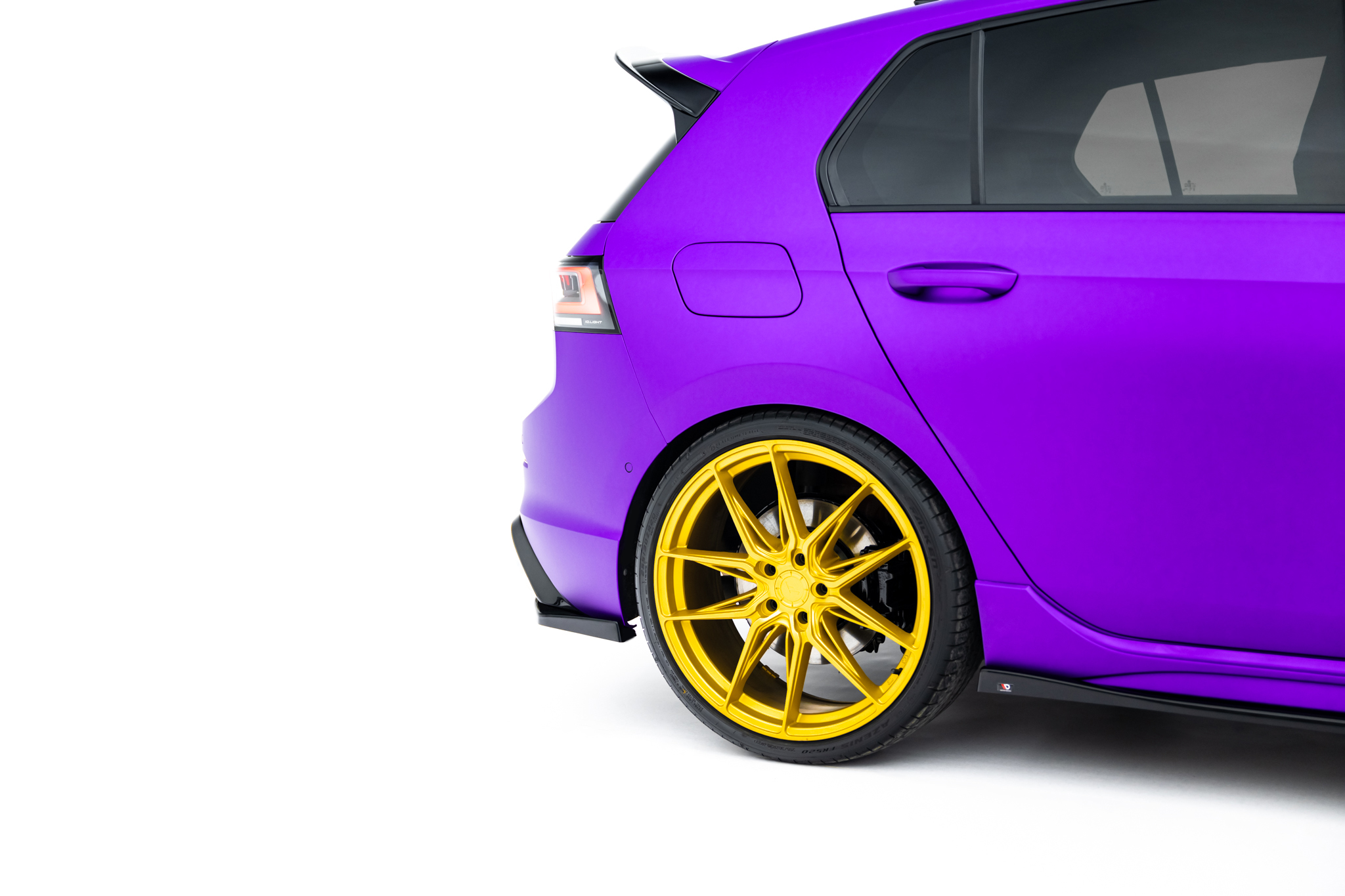 Rear Side Splitters V.6 for Volkswagen Golf R Mk8 Facelift - Image 4