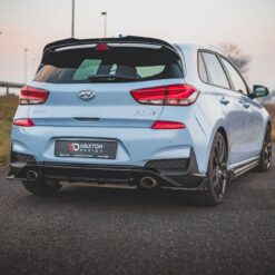 Alternative view of Rear Side Splitters V.7 + Flaps Hyundai I30 N Mk3 Hatchback
