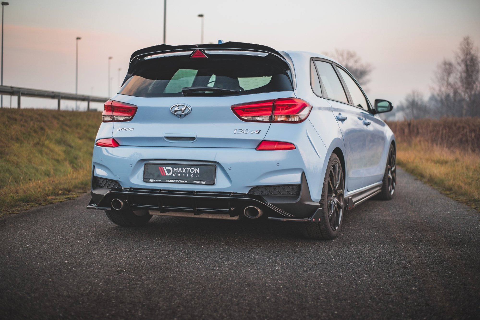 Rear Side Splitters V.7 + Flaps Hyundai I30 N Mk3 Hatchback - Image 2