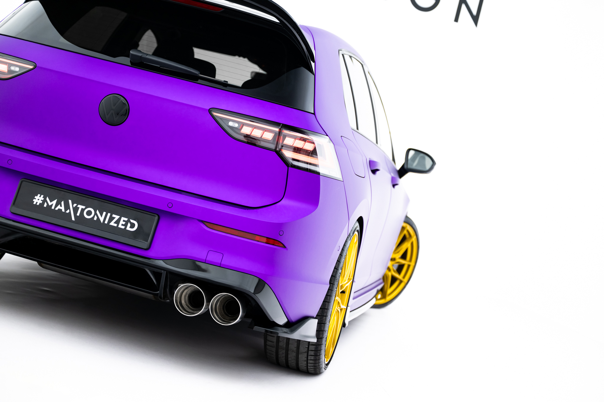 Rear Side Splitters V.7 Volkswagen Golf R Hatchback Mk8 / Mk8 Facelift - Image 2