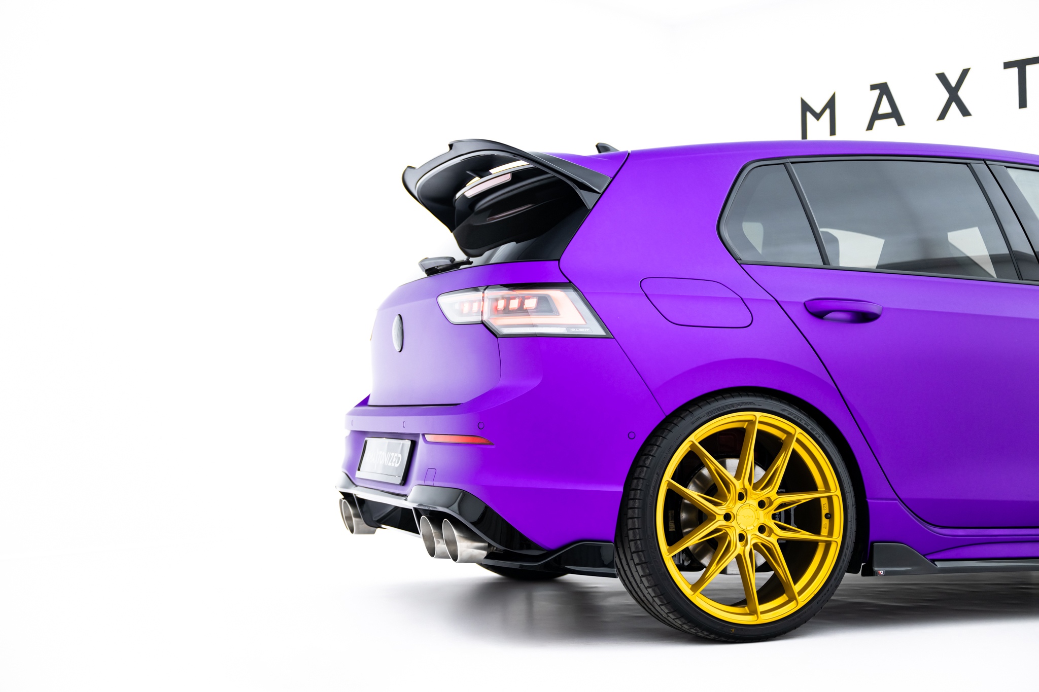 Rear Side Splitters V.7 Volkswagen Golf R Hatchback Mk8 / Mk8 Facelift - Image 3
