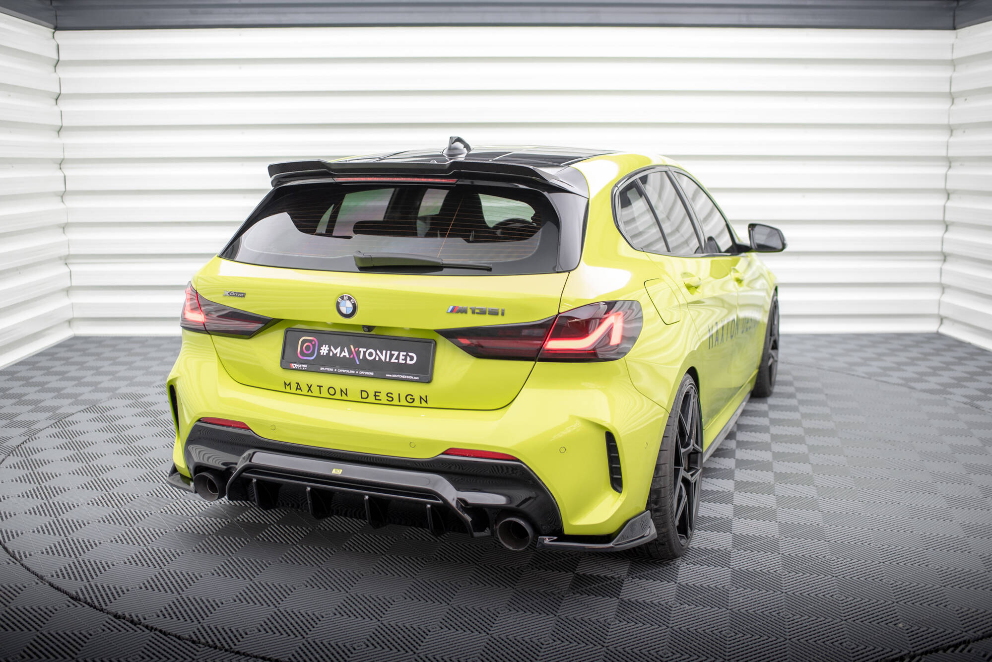 Rear Side Splitters V.8 (For rear valance v.1) BMW 1 M-Pack / M135i / 128ti F40 - Image 2