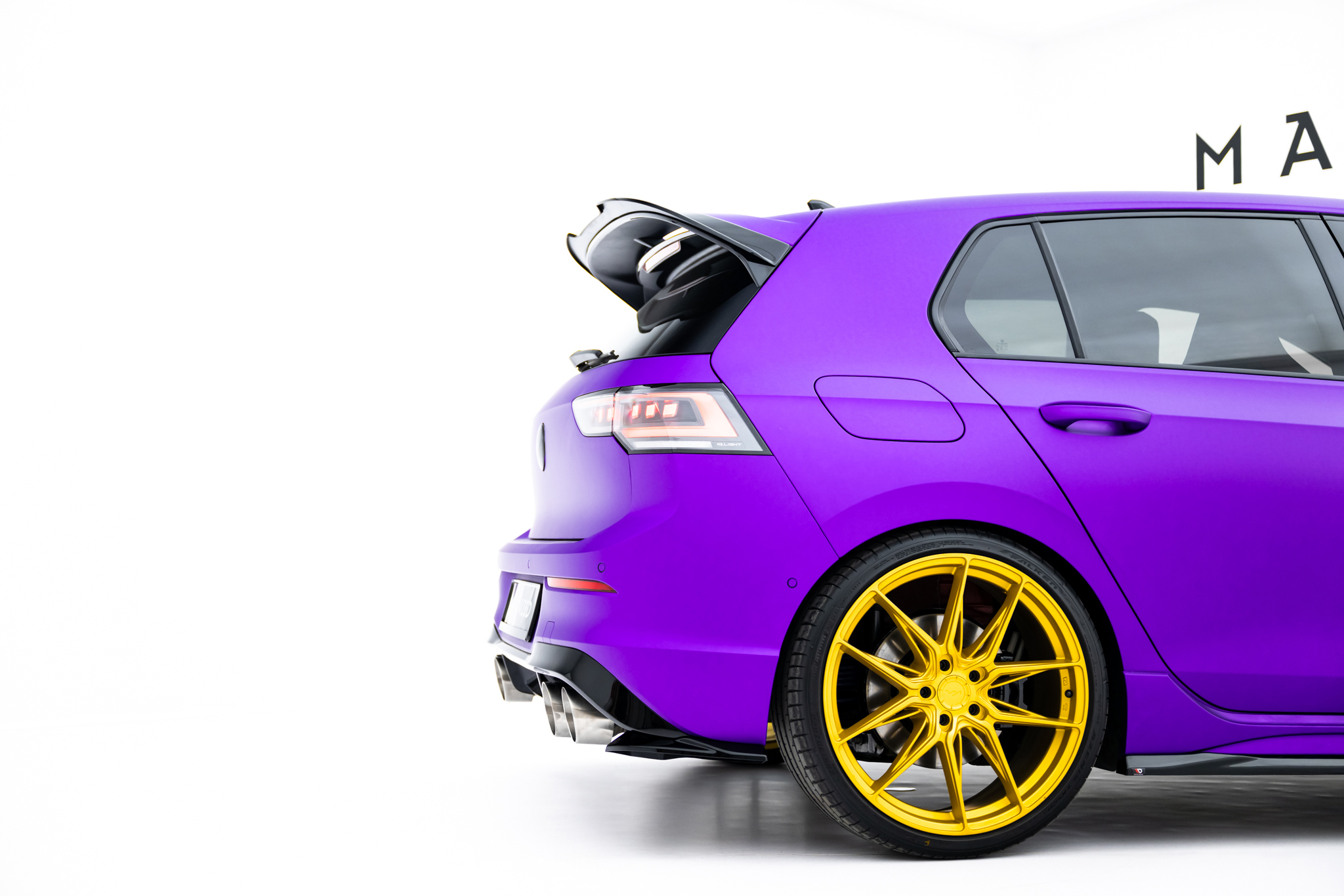 Rear Side Splitters V.8 Volkswagen Golf R Hatchback Mk8 / Mk8 Facelift - Image 3