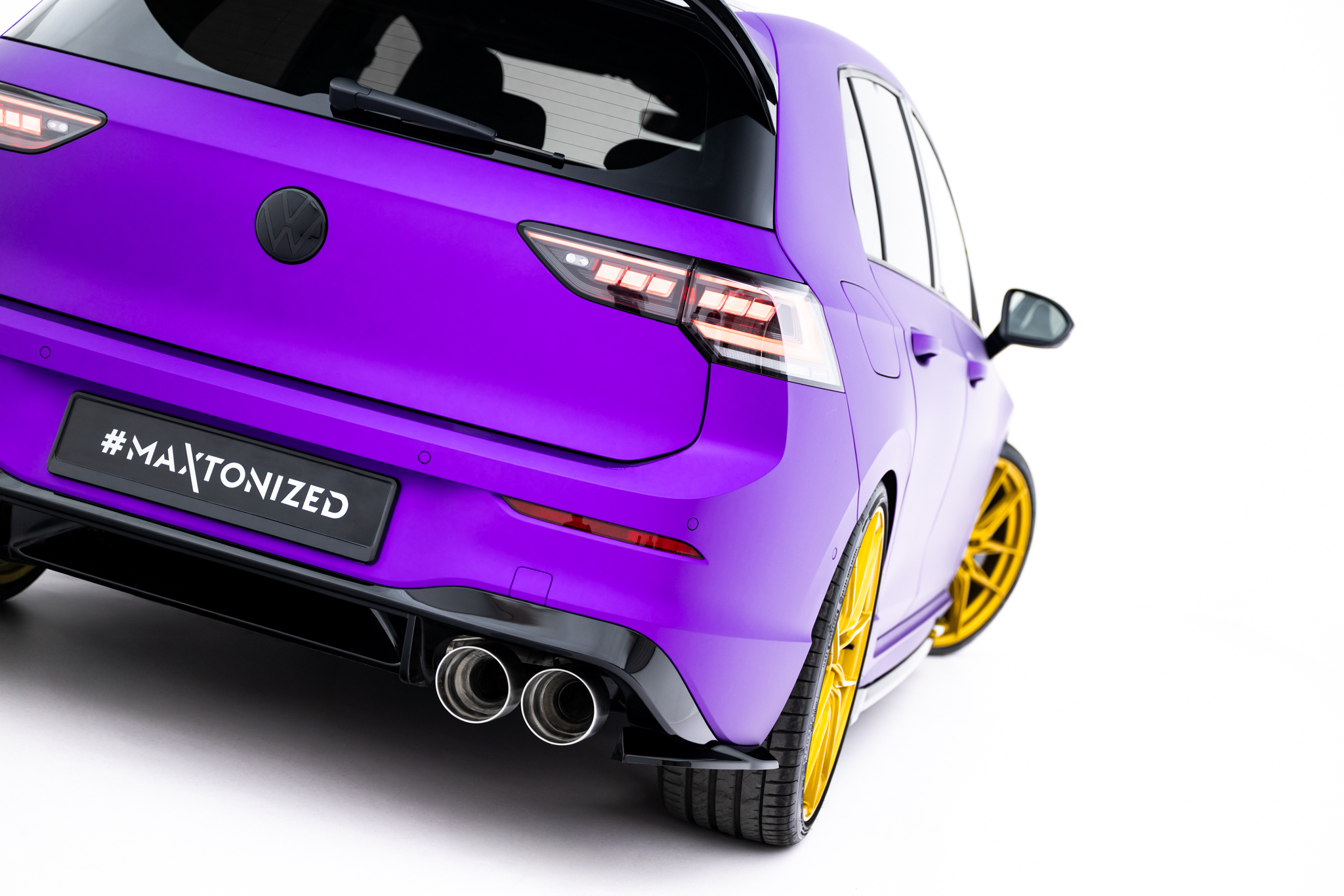 Rear Side Splitters V.8 Volkswagen Golf R Hatchback Mk8 / Mk8 Facelift - Image 2