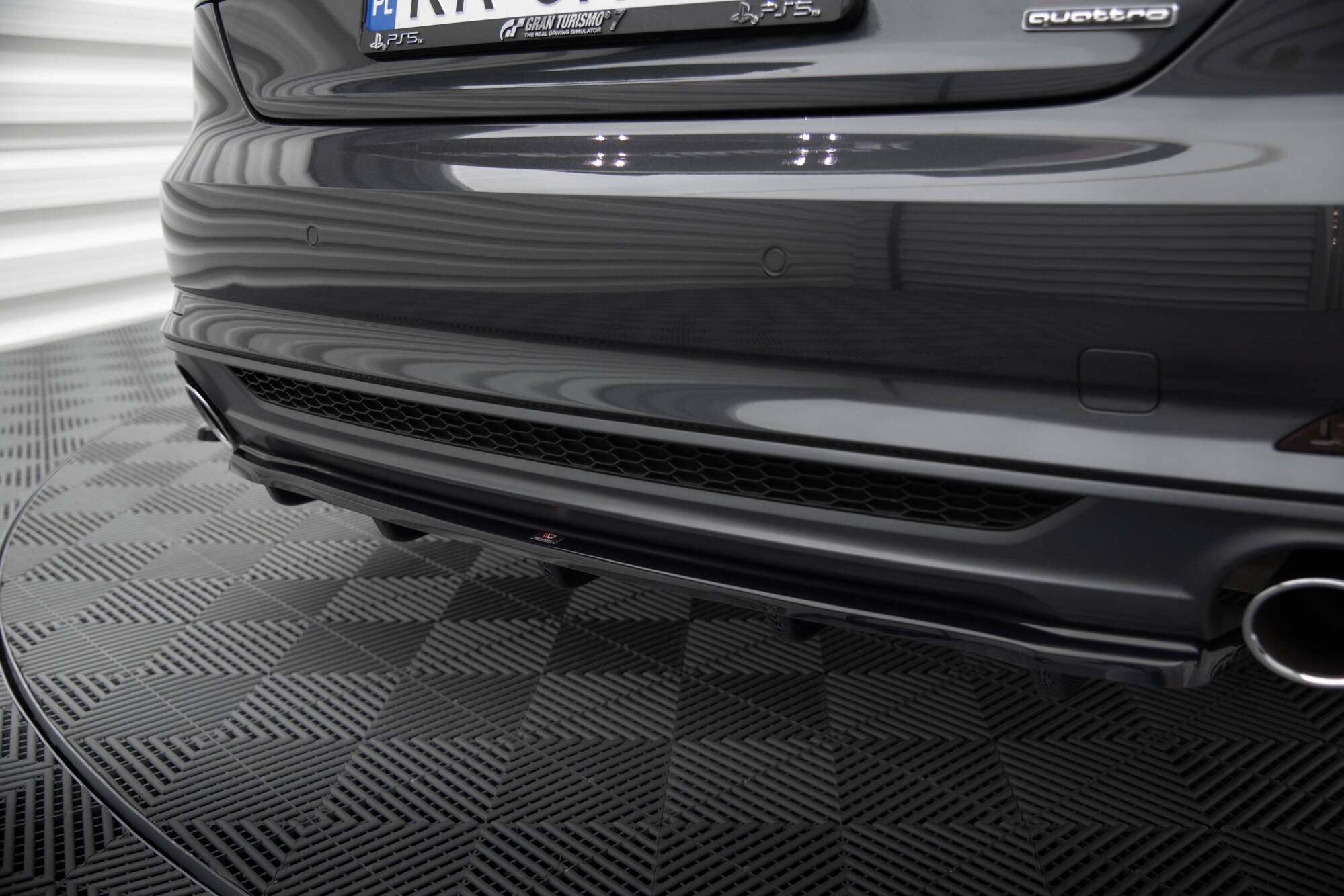 Rear Splitter Audi A5 S-Line F5 Coupe / Sportback (with vertical bars) - Image 2