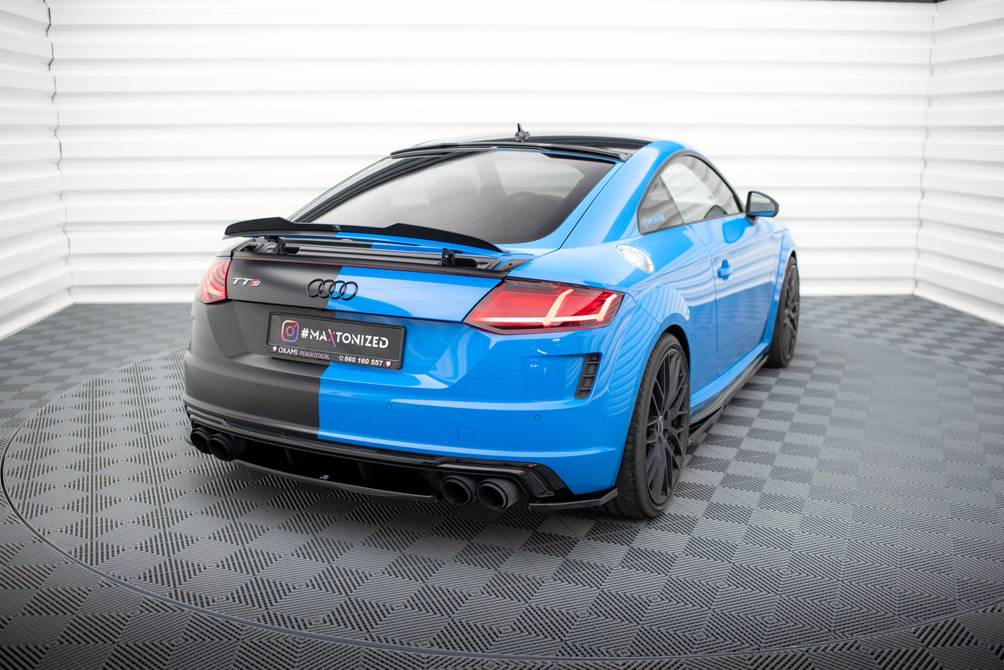 Rear Splitter for Audi TT S 8S Facelift - Image 2