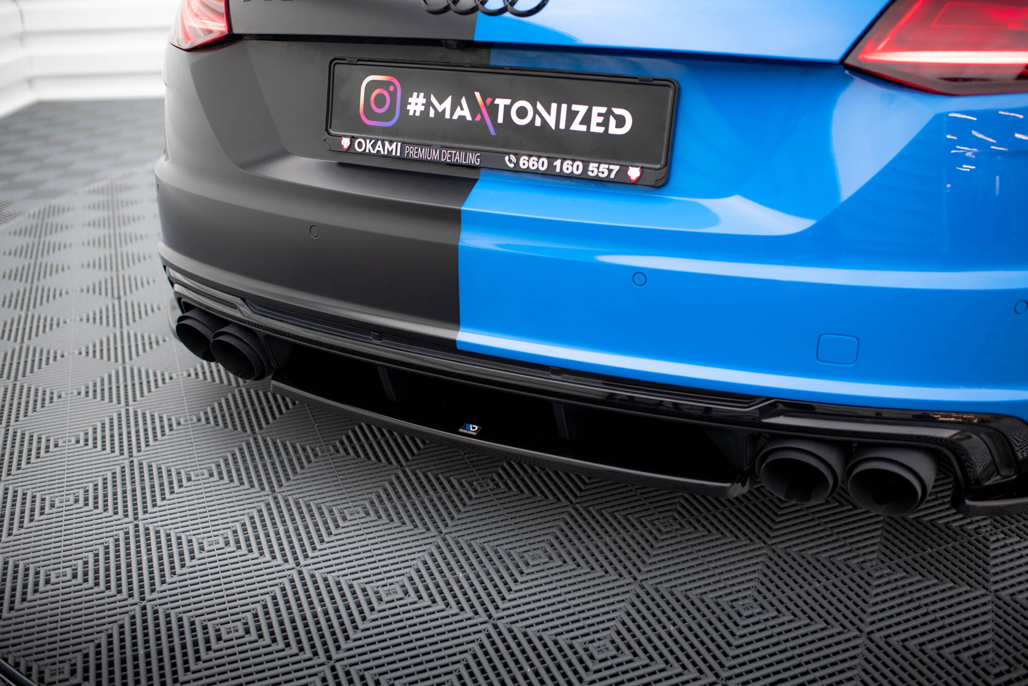 Rear Splitter for Audi TT S 8S Facelift - Image 3