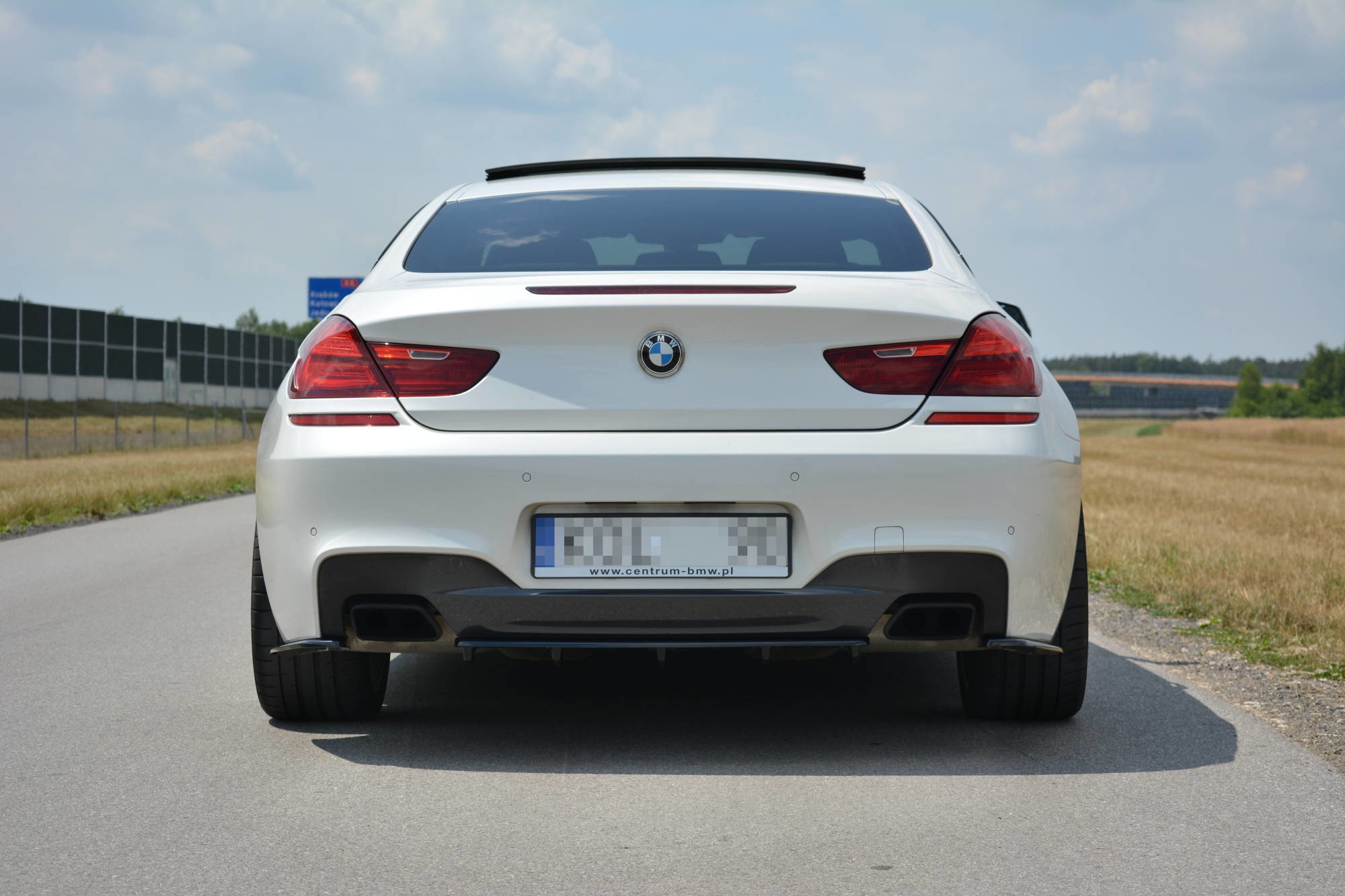 Rear Splitter for BMW 6 Gran Coupé MPACK (with a vertical bar) - Image 6