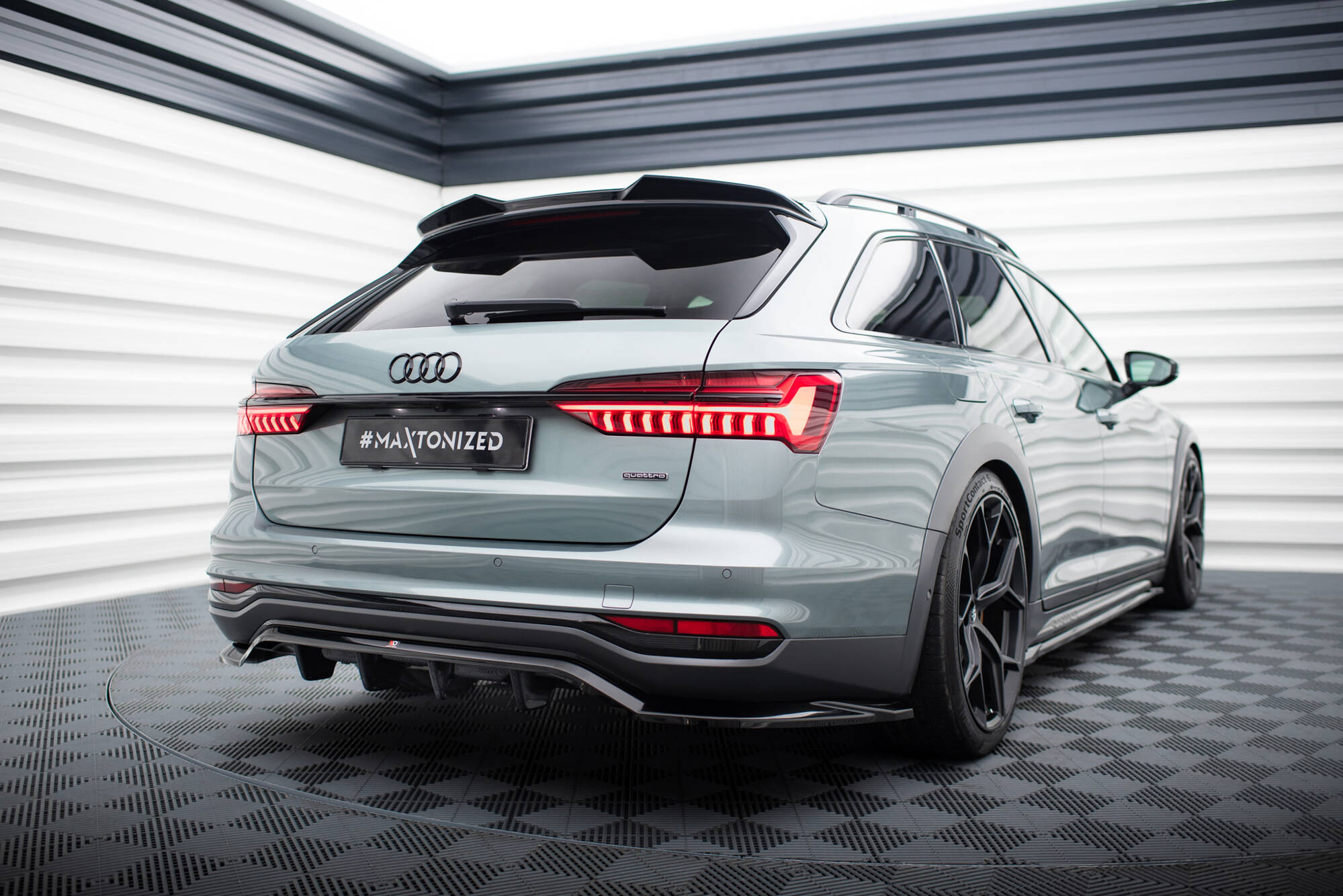 Rear Splitter (with vertical bars) Audi A6 Allroad C8 - Image 4