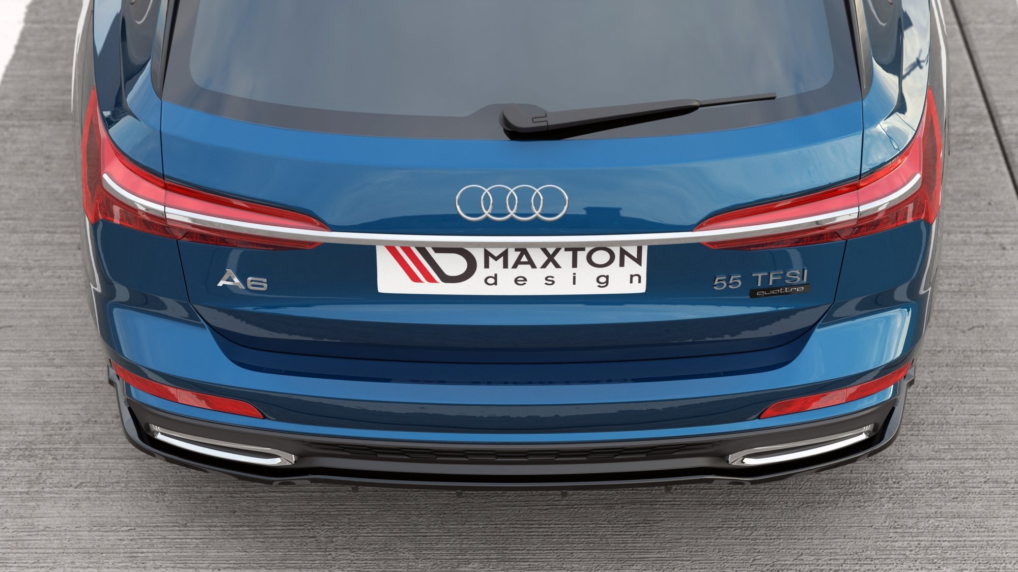 Rear Splitter (with vertical bars) Audi A6 S-Line C8 - Image 4