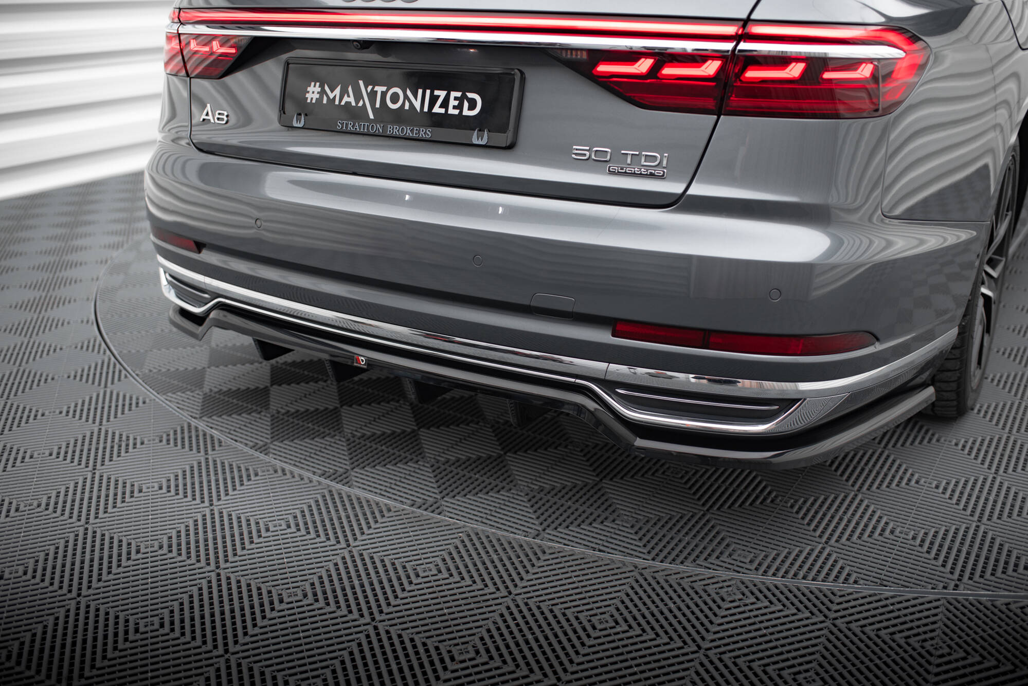 Rear Splitter (with vertical bars) Audi A8 D5 - Image 3