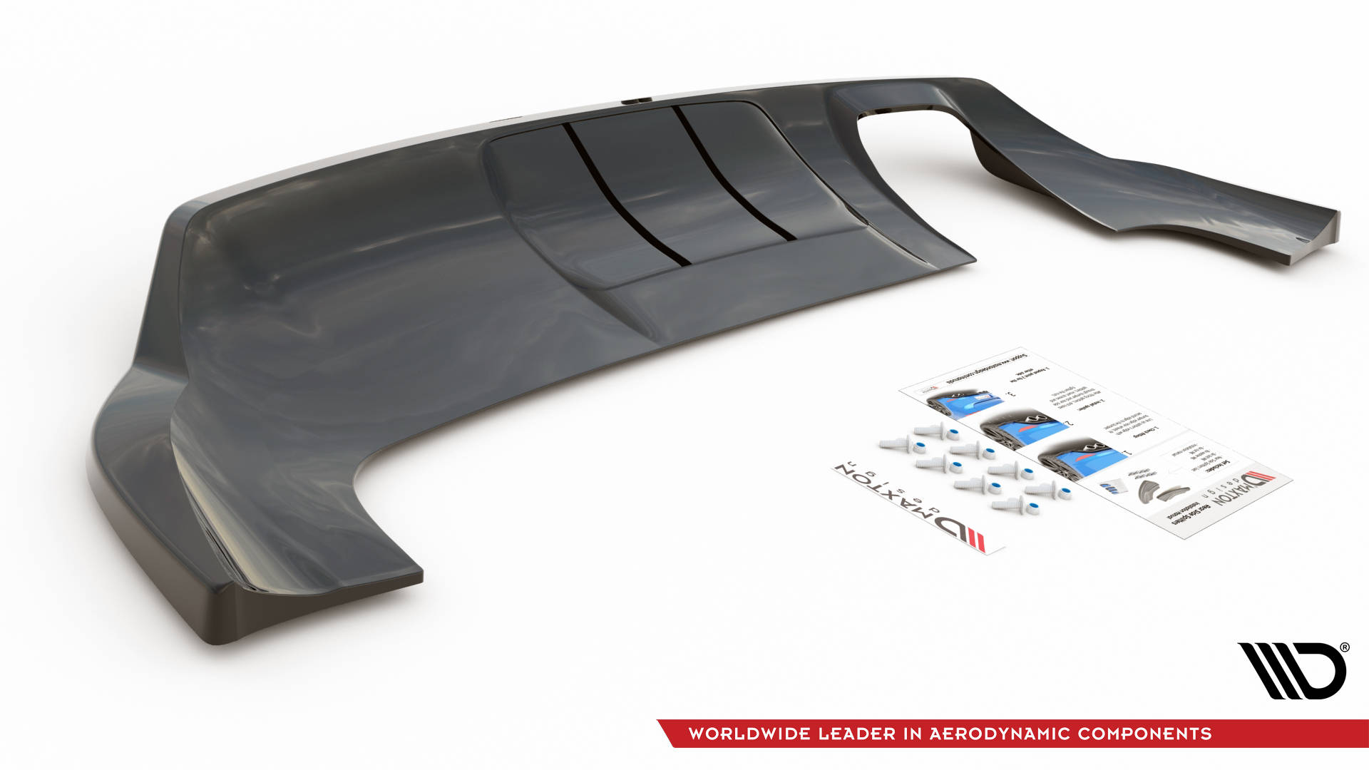 Rear Splitter (with vertical bars) Audi Q3 Sport 8U Facelift - Image 5