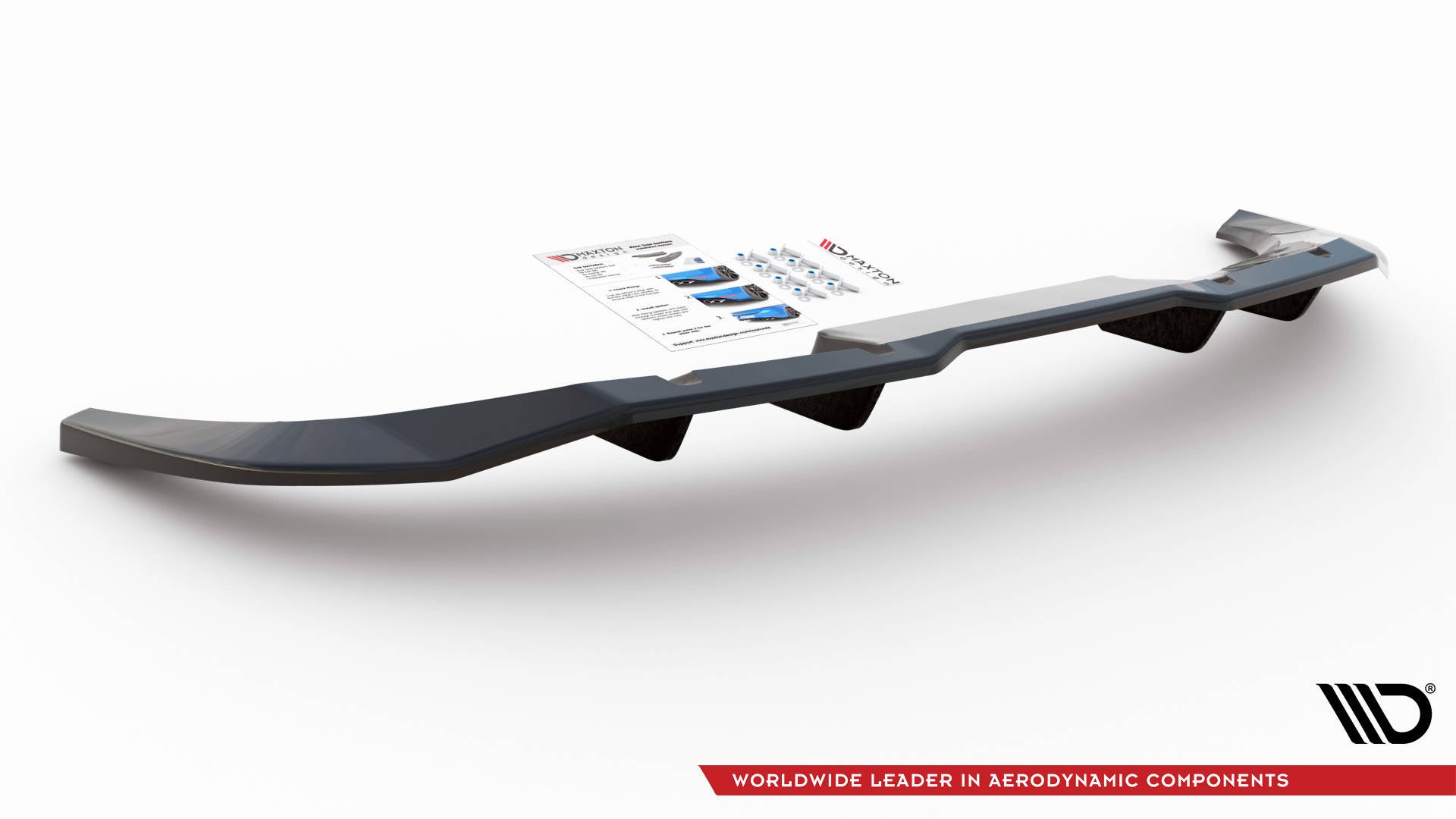 Rear Splitter (with vertical bars) Audi Q3 Sportback S-Line F3 - Image 2