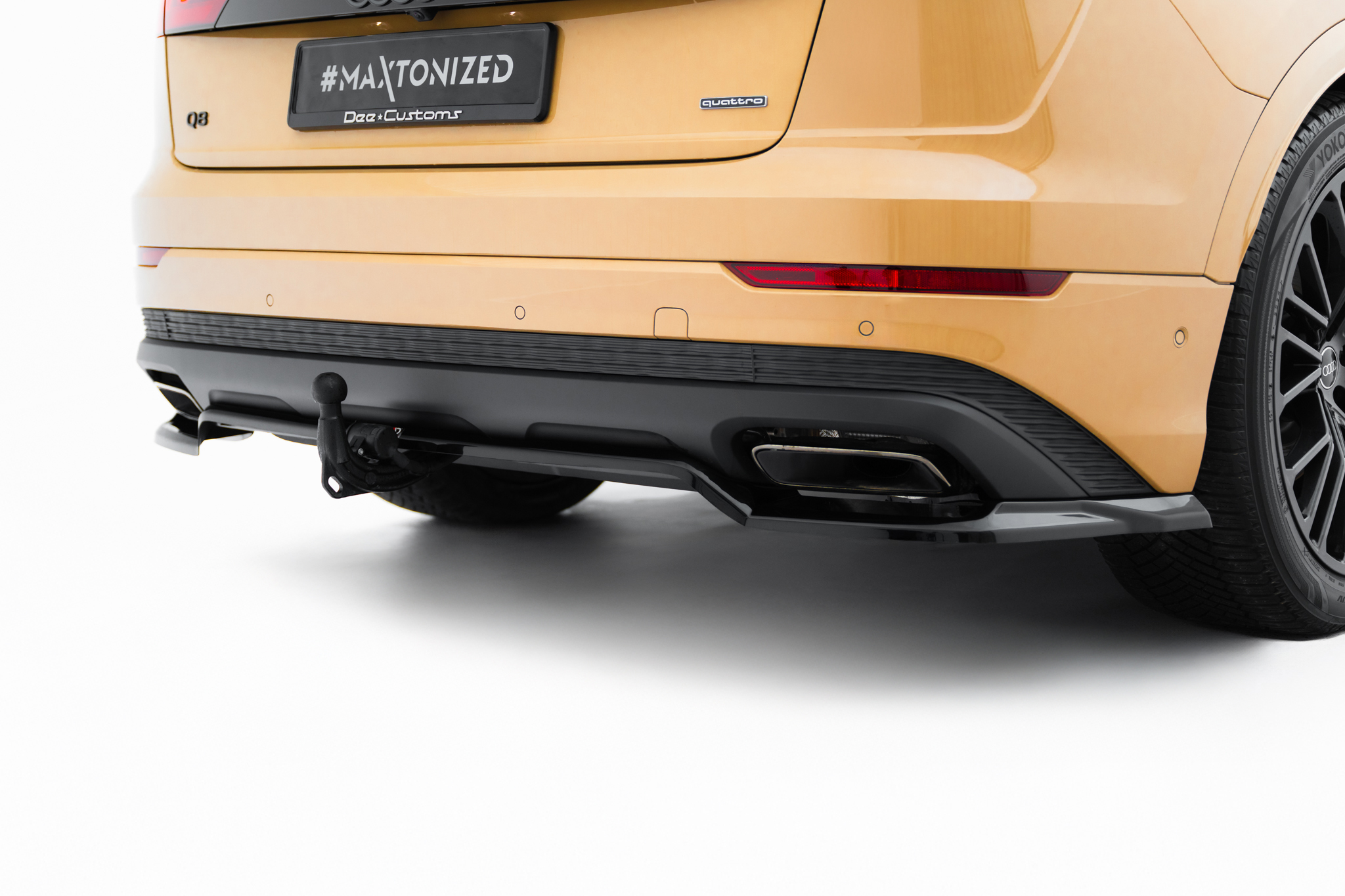 Rear Splitter (with vertical bars) Audi Q8 Mk1 Facelift - Image 5