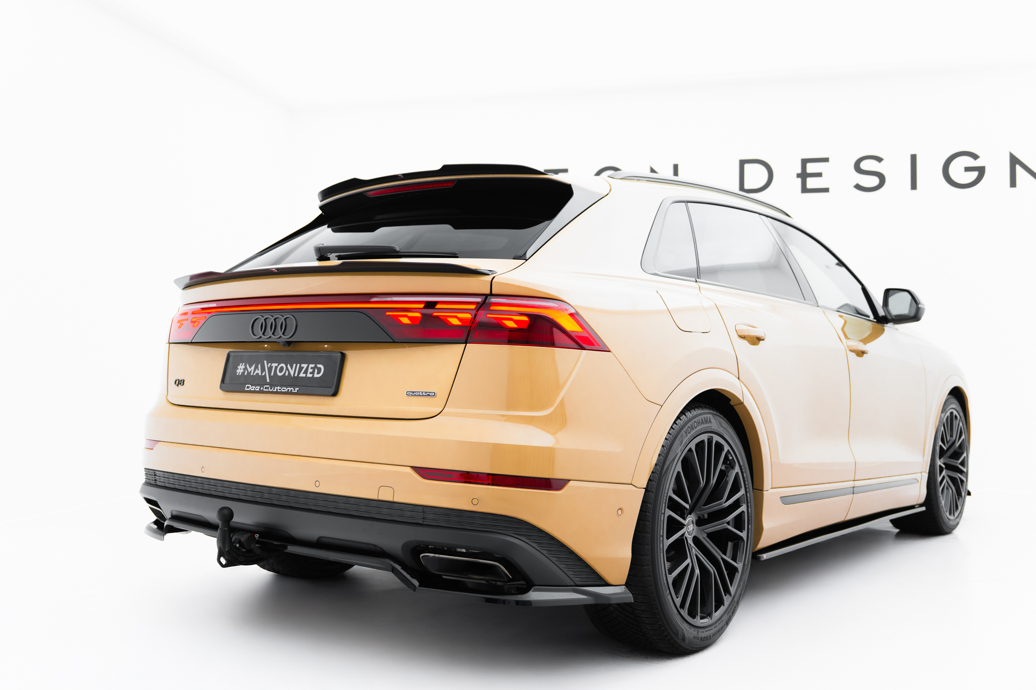Rear Splitter (with vertical bars) Audi Q8 Mk1 Facelift - Image 4