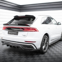 Alternative view of Rear Splitter (with vertical bars) Audi Q8 S-Line Mk1