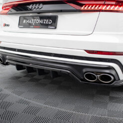 Alternative view of Rear Splitter (with vertical bars) Audi SQ8 Mk1