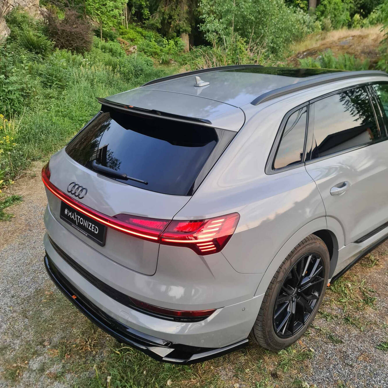 Rear Splitter (with vertical bars) Audi e-Tron S-Line - Image 4