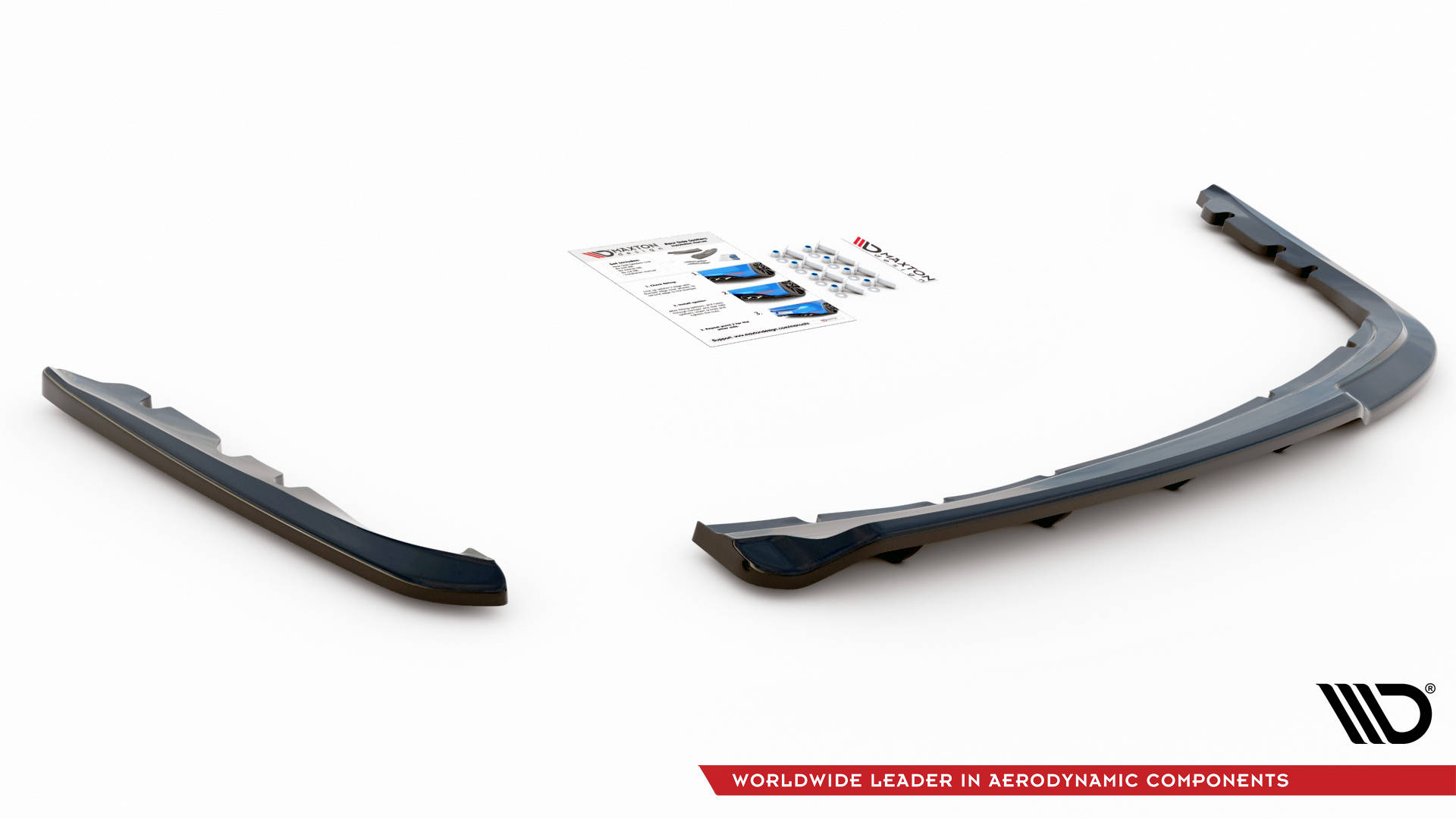 Rear Splitter (with vertical bars) BMW 3 Sedan E90 - Image 4