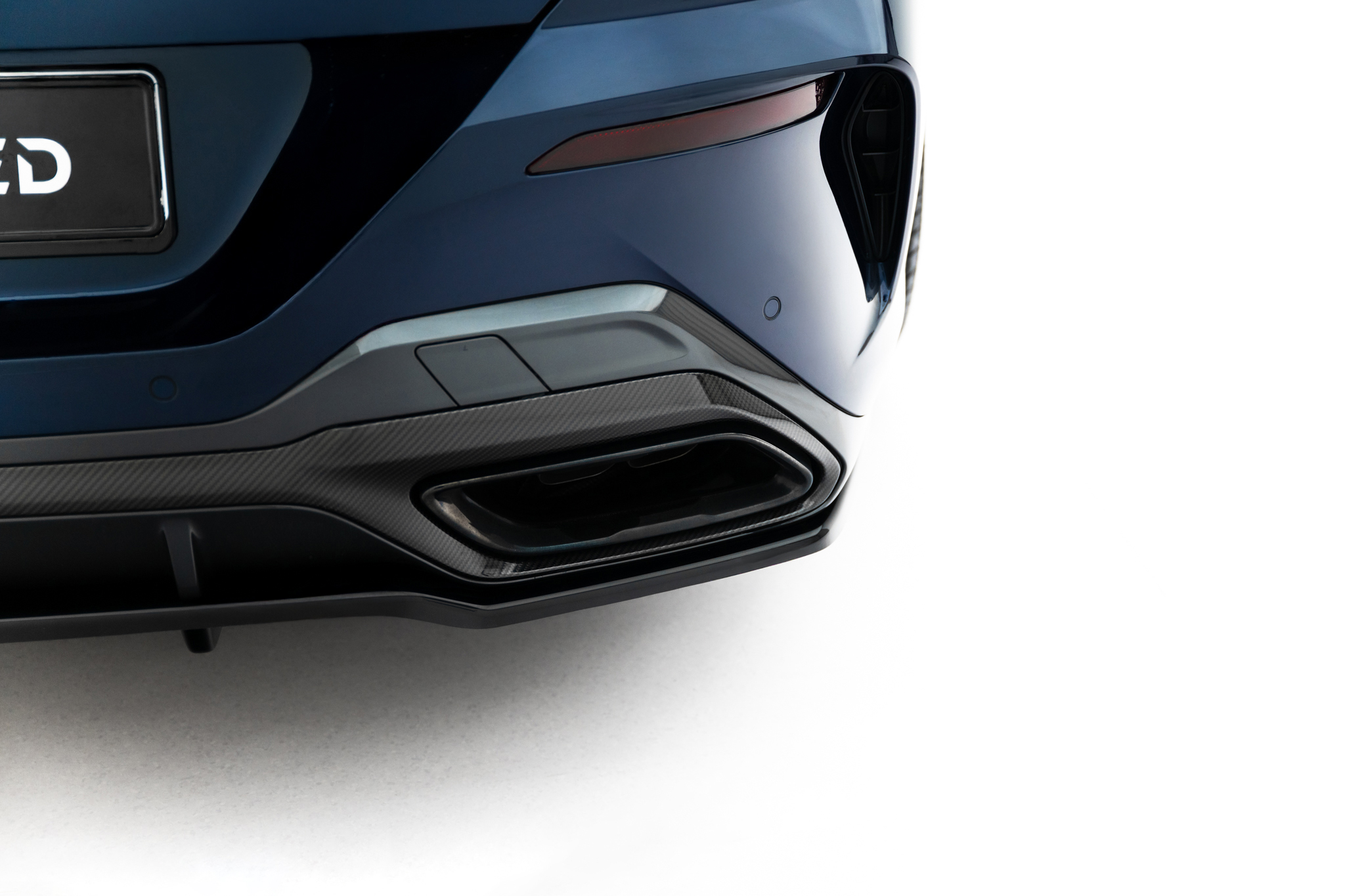 Rear Splitter (with vertical bars) BMW 8 Gran Coupe M-Pack G16 - Image 4