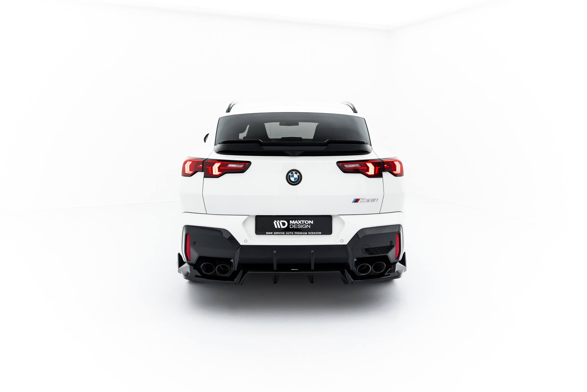 Rear Splitter (with vertical bars) BMW X2 M35i U10 - Image 3