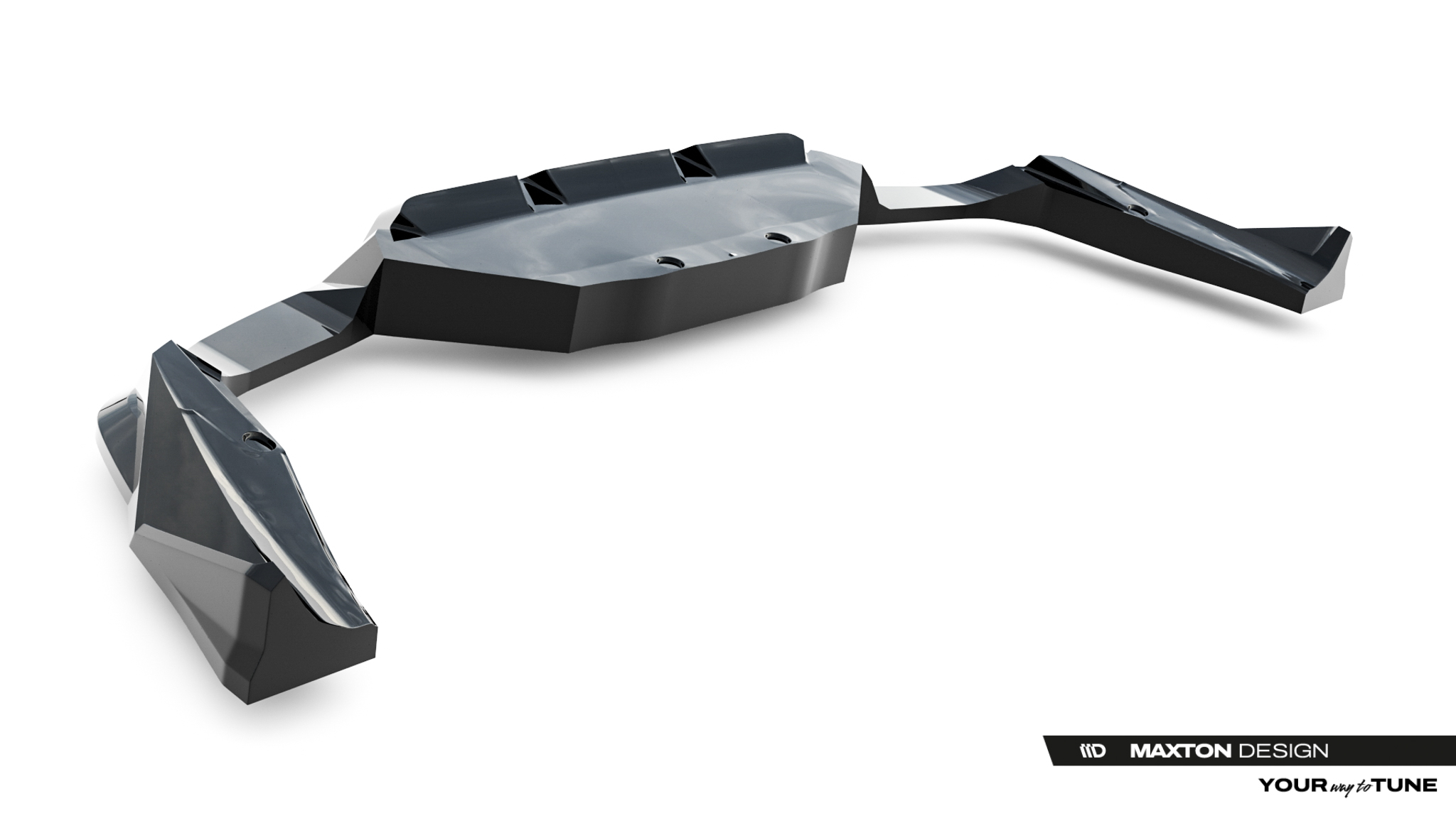 Rear Splitter (with vertical bars) BMW X2 M35i U10 - Image 8