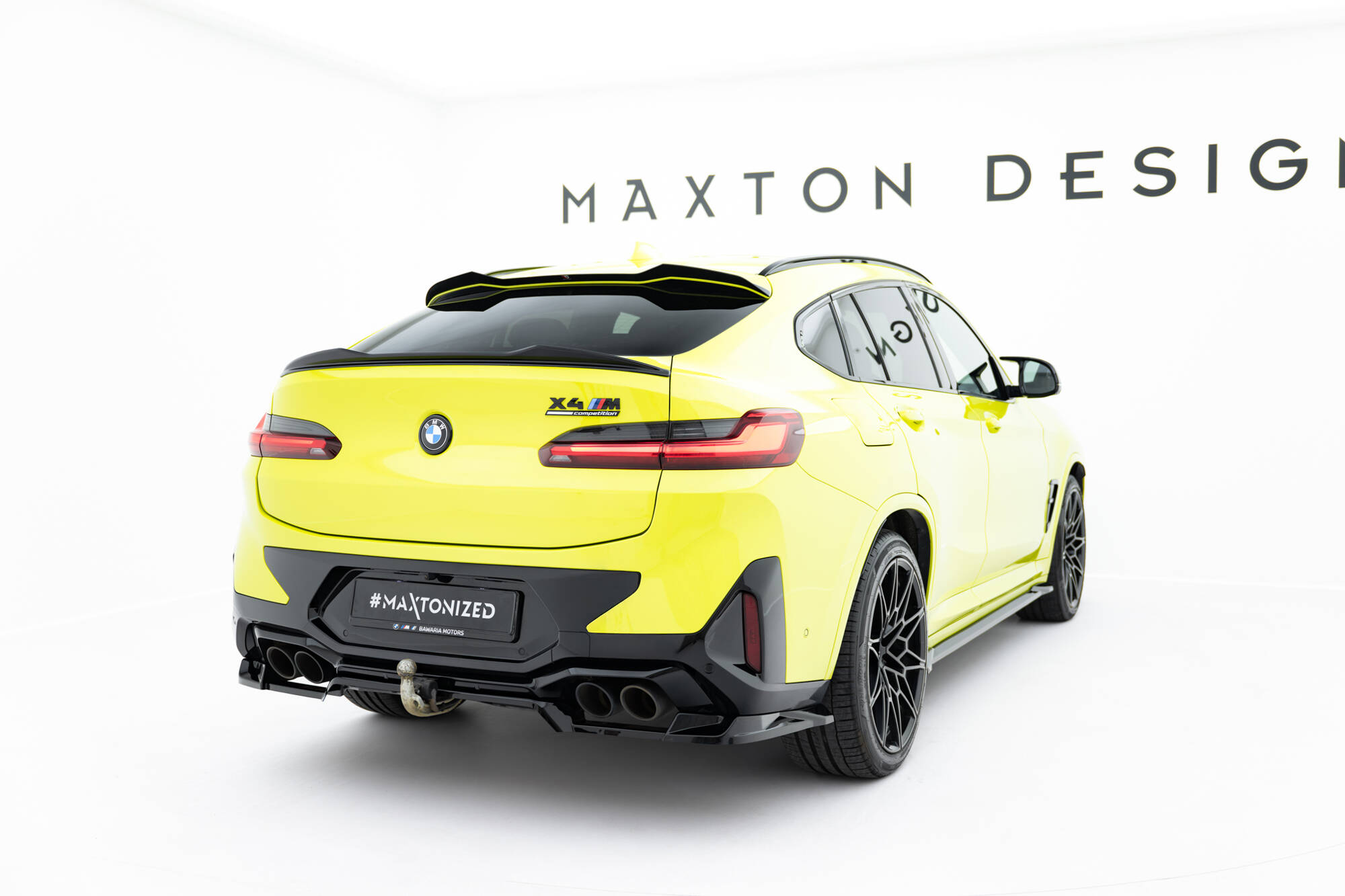 Rear Splitter (with vertical bars) BMW X4M F98 Facelift - Image 4