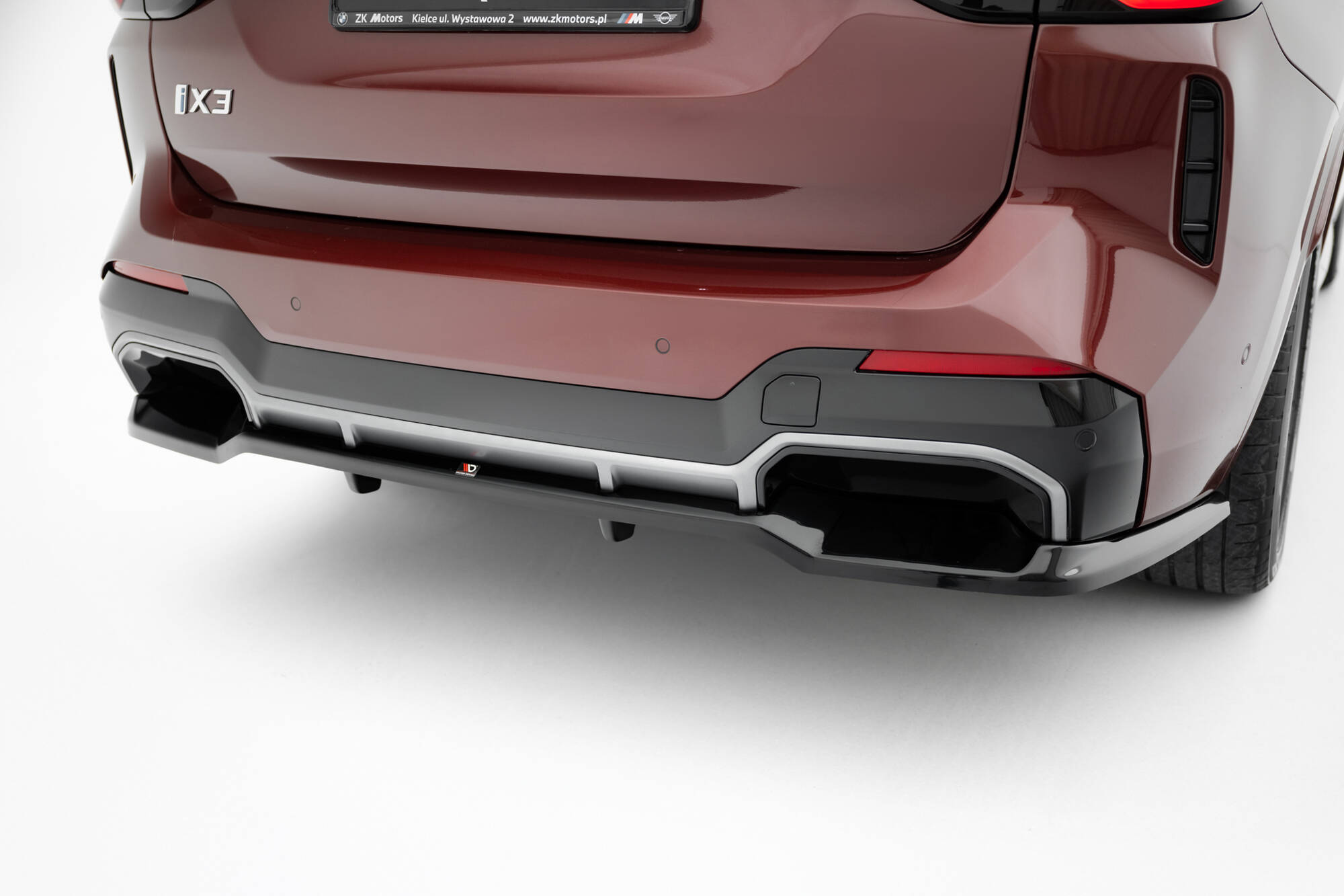 Rear Splitter (with vertical bars) BMW iX3 M-Pack G08 Facelift - Image 2