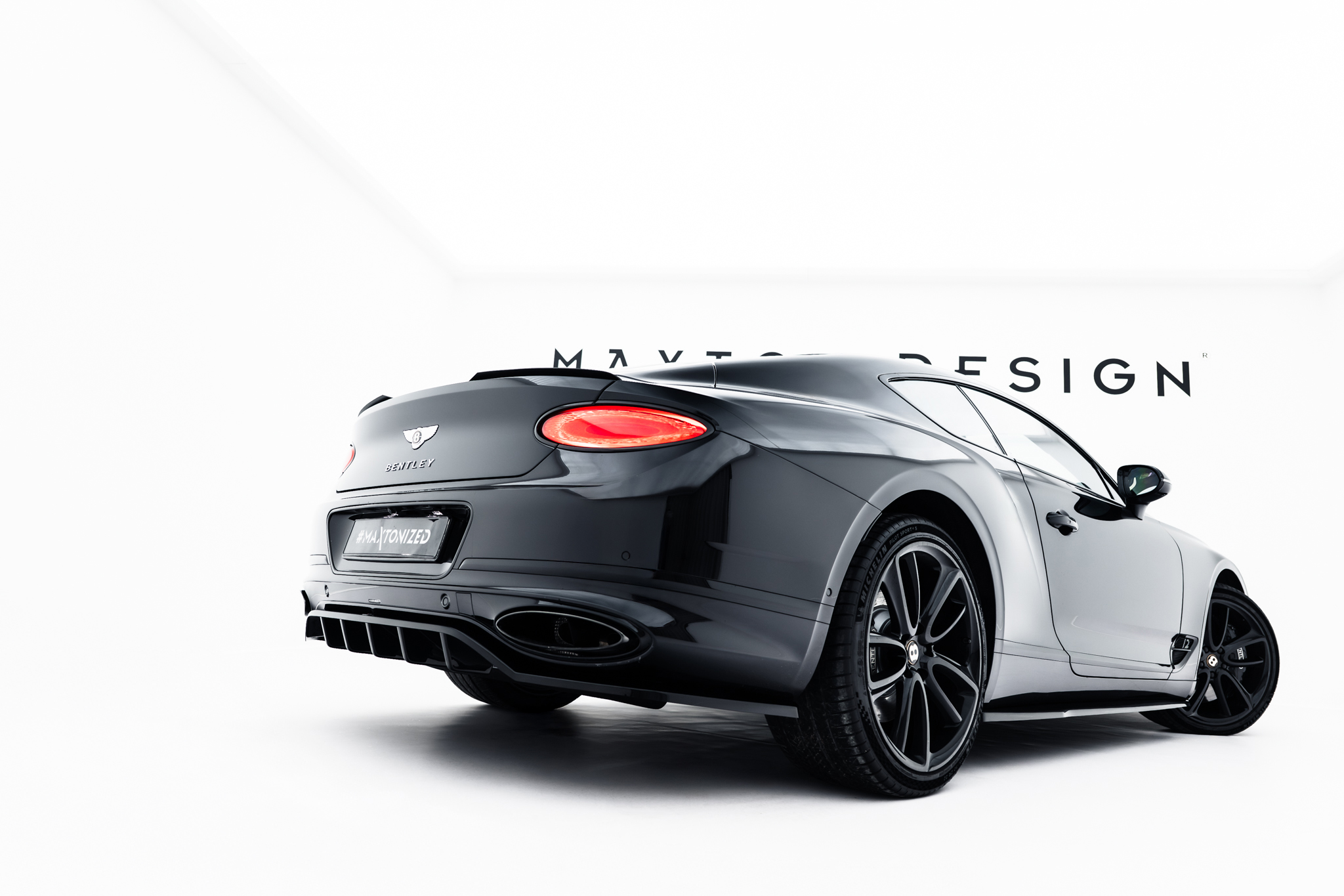 Rear Splitter (with vertical bars) Bentley Continental GT Coupe Mk3 - Image 2